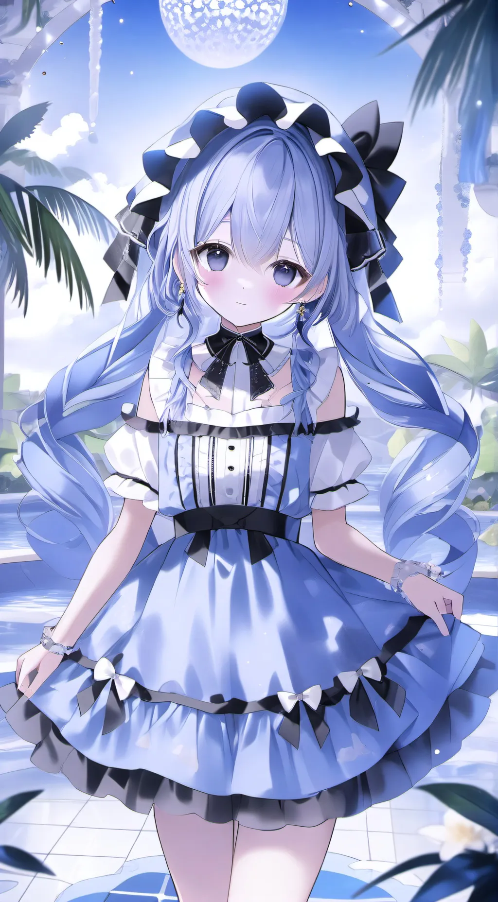 ai character: Pool background