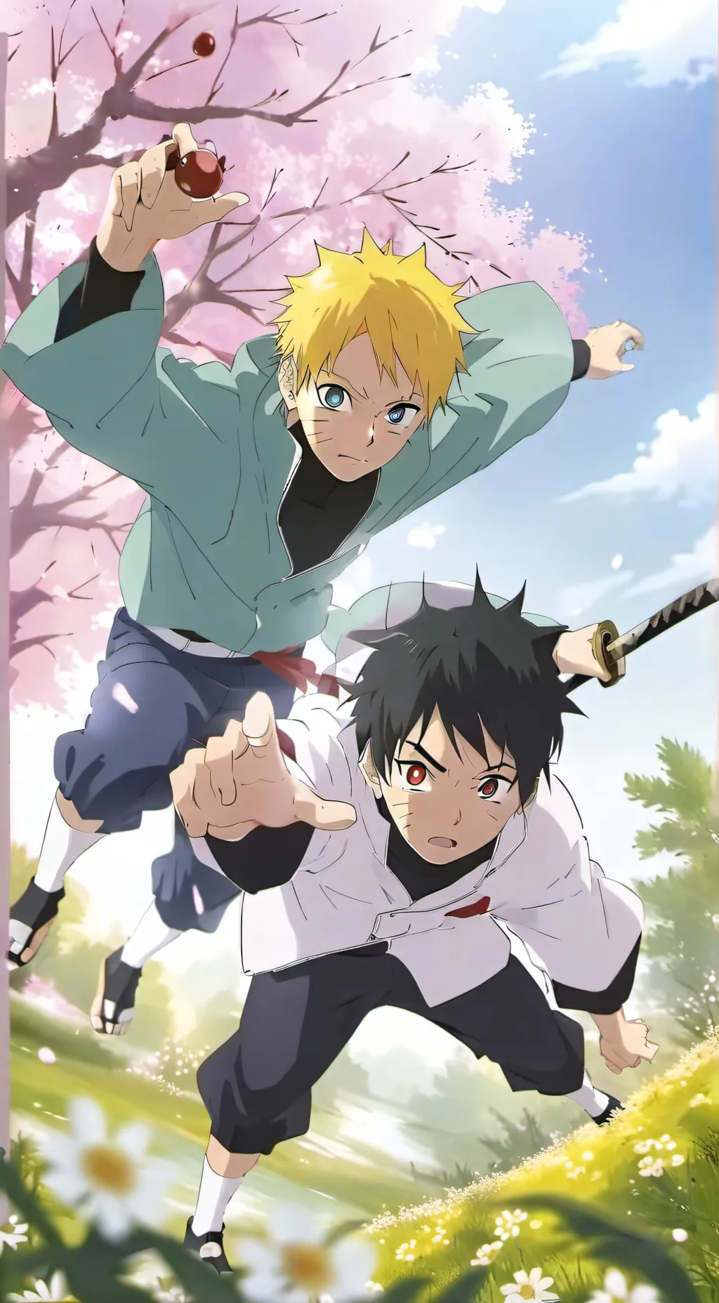 ai character: Naruto soulmate background