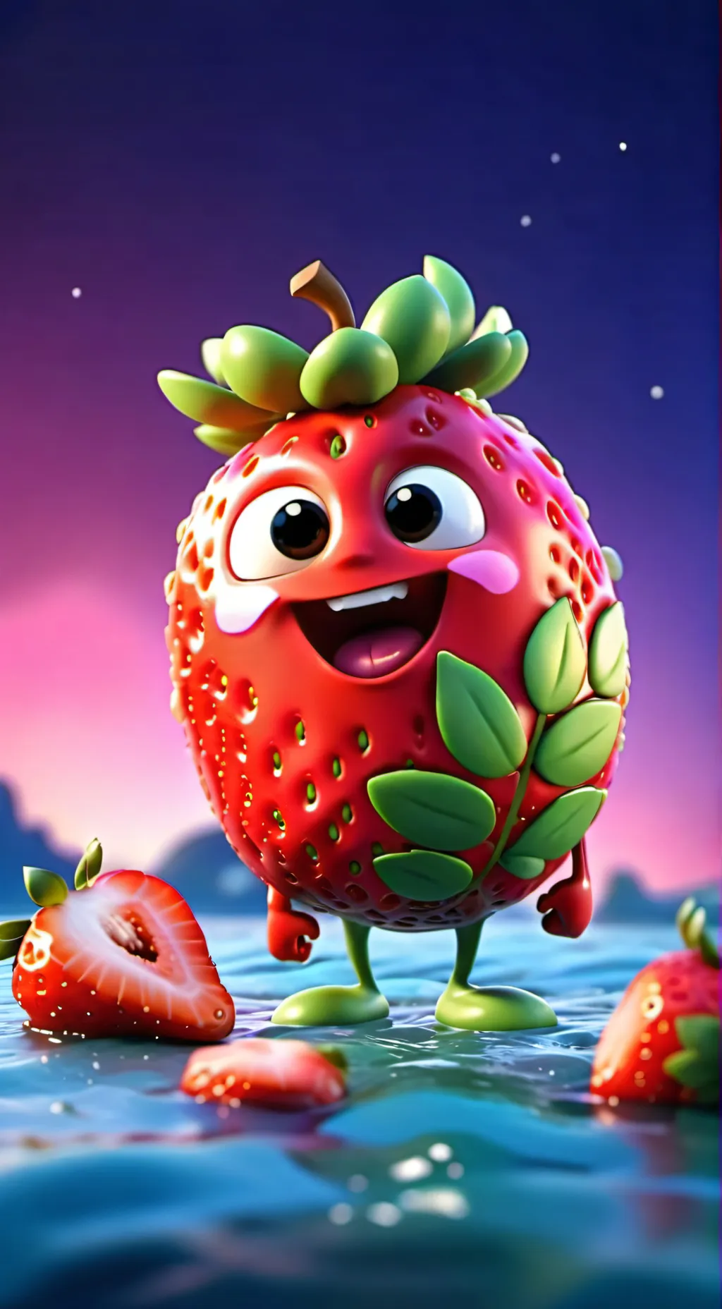 ai character: Freaky sprout:) background