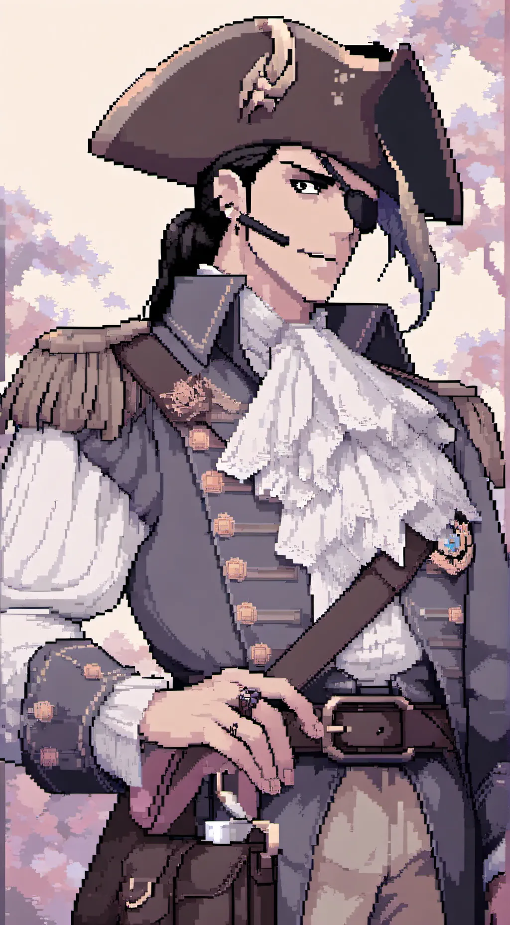 ai character: Jonh doe gasharpon background