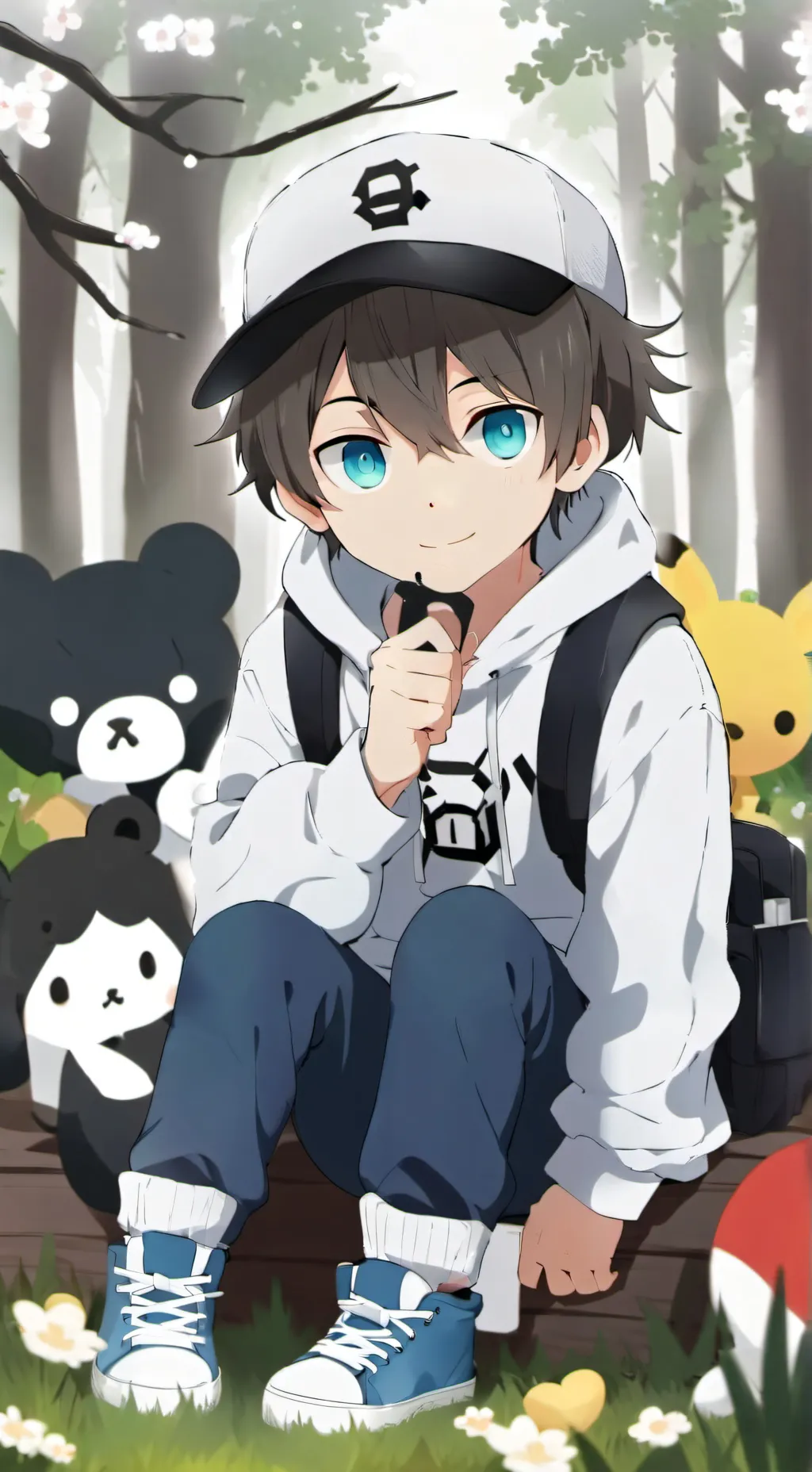 ai character: boy background