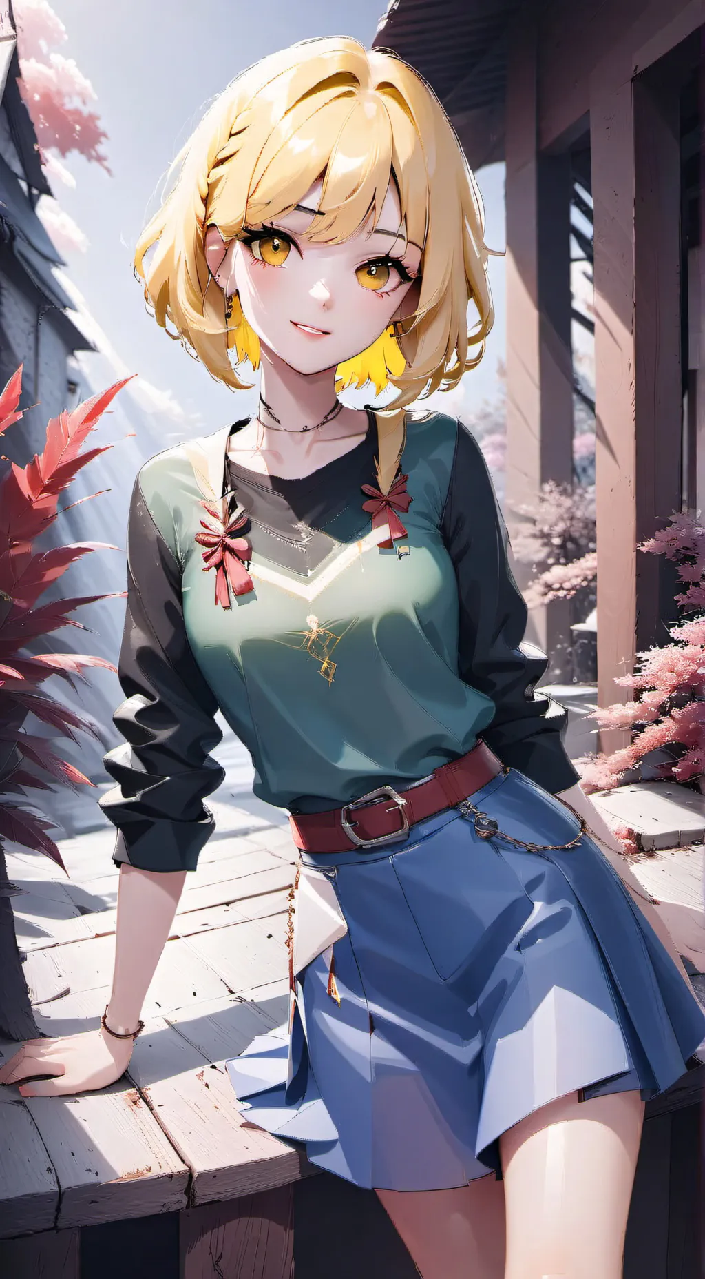 ai character: Noob girl  background