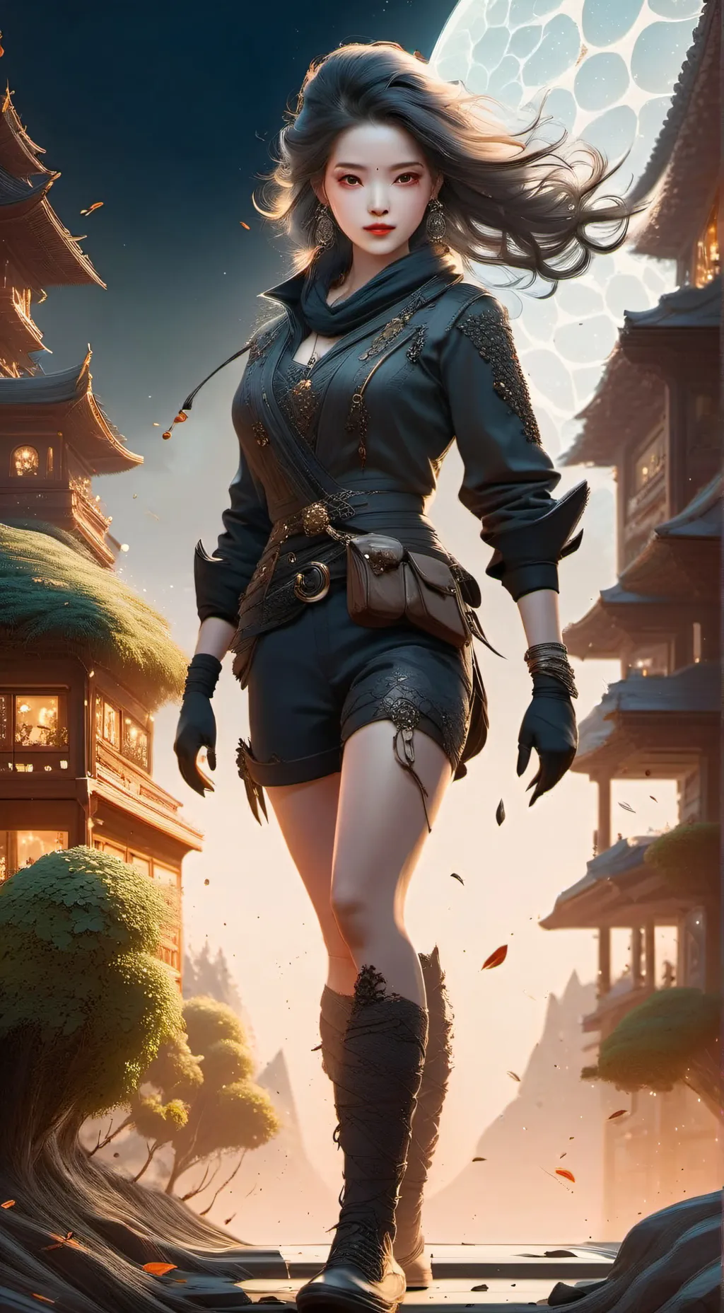 ai character: 哈哈哈 background