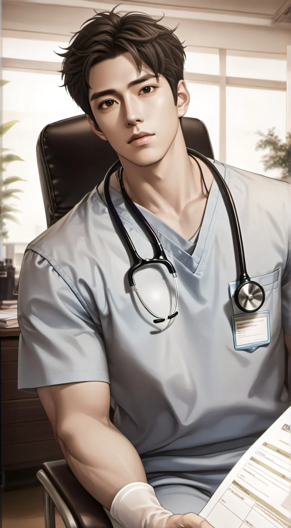 ai character: Nathaniel  background