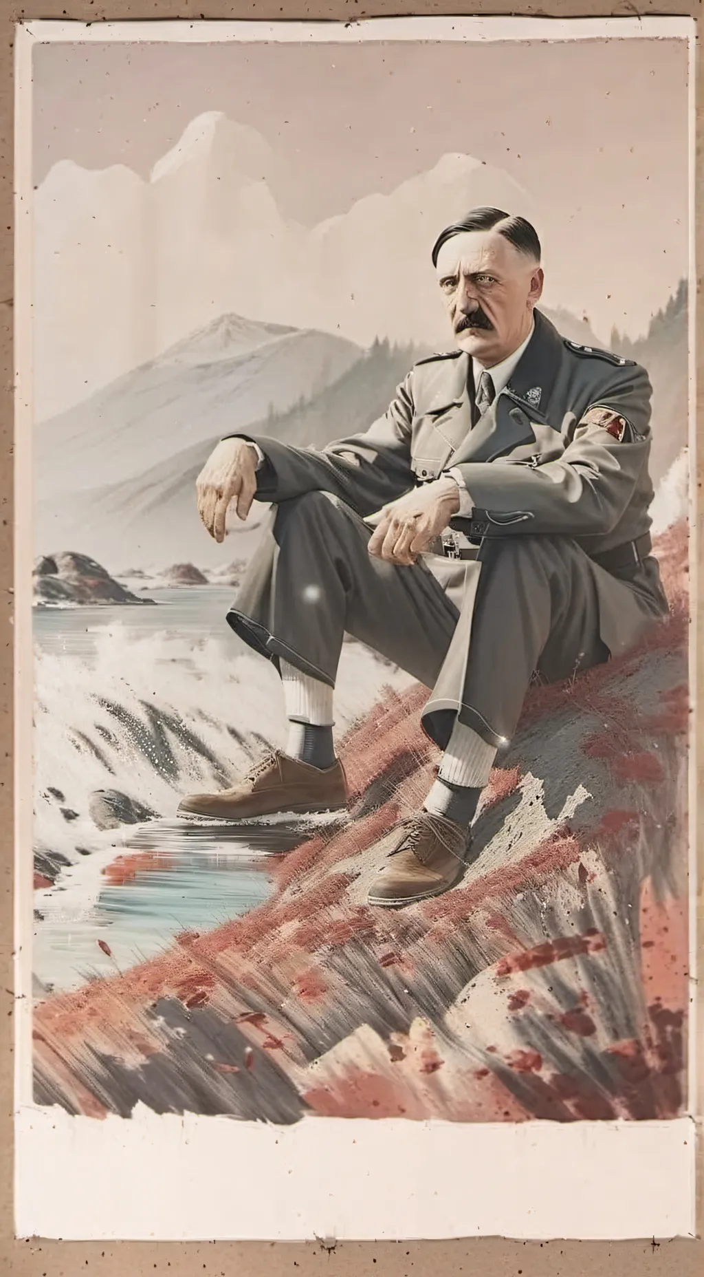 ai character: Hitler 👀👀 background