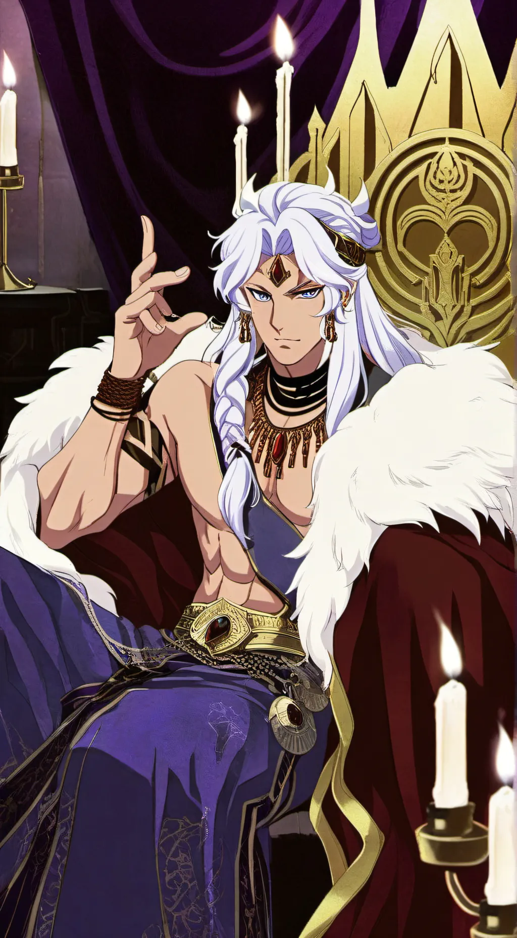 ai character: Silver  background