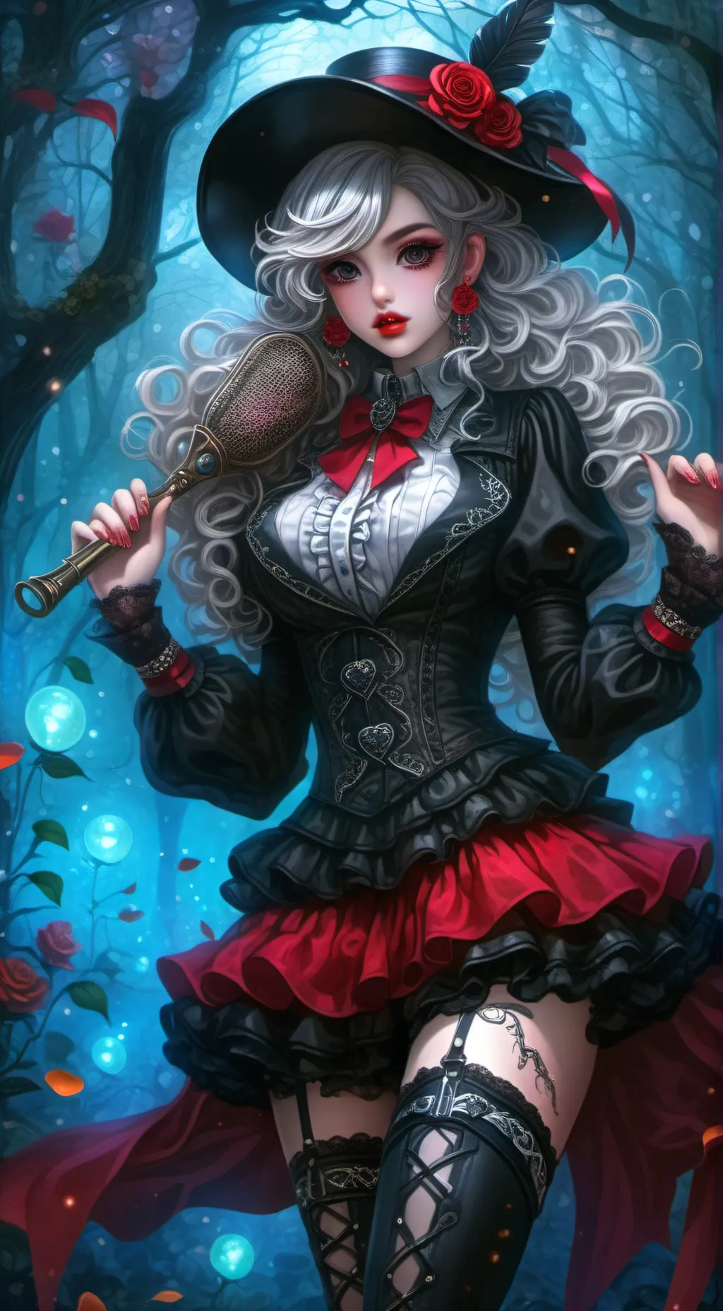 ai character: bruja (Cristel)🧹🪄💫 background