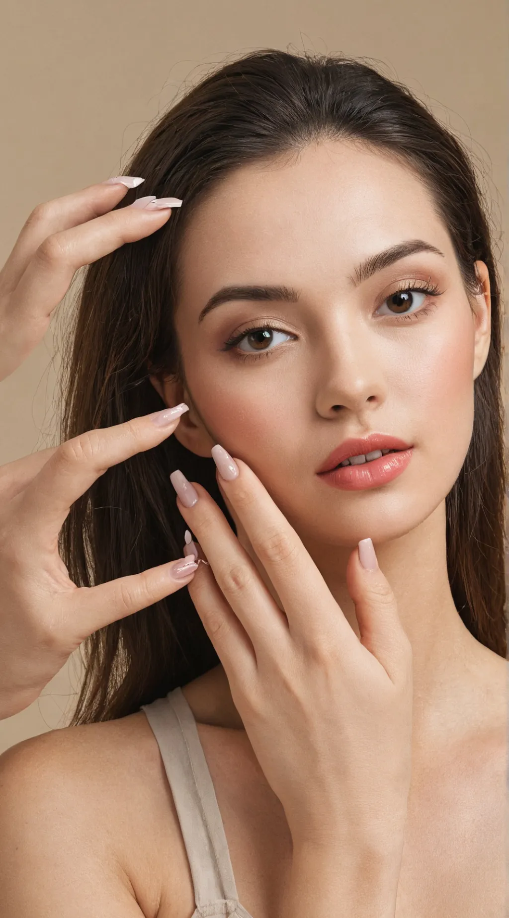 ai character: Nail lady  background