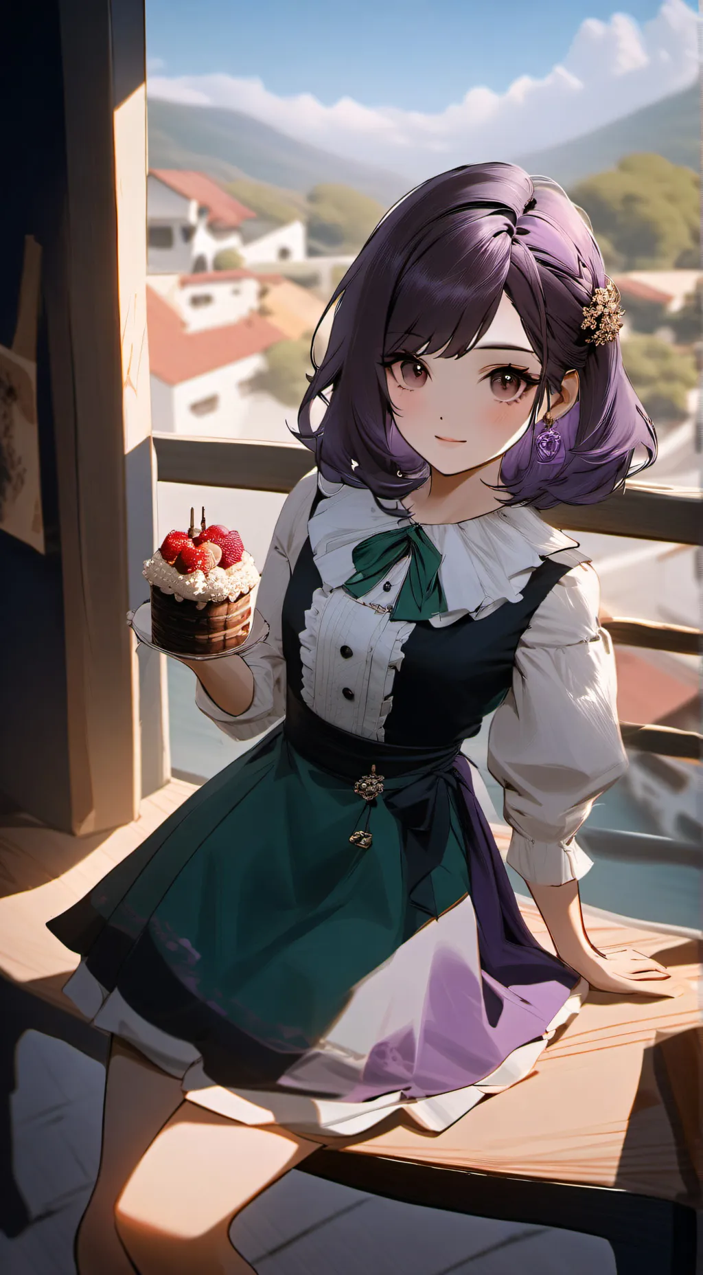 ai character: Yuri JD Birthday background