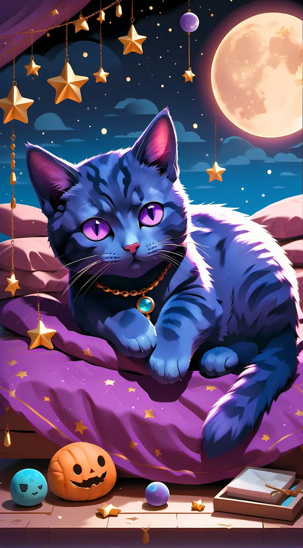 ai character: SC catnap sick D: background