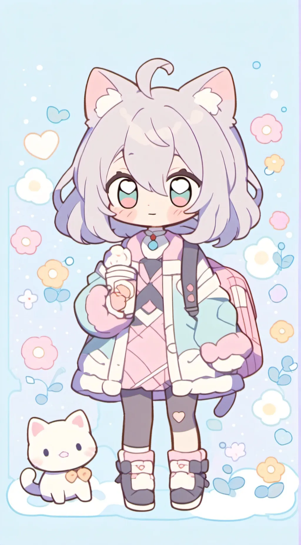 ai character: ★Pinky★ background