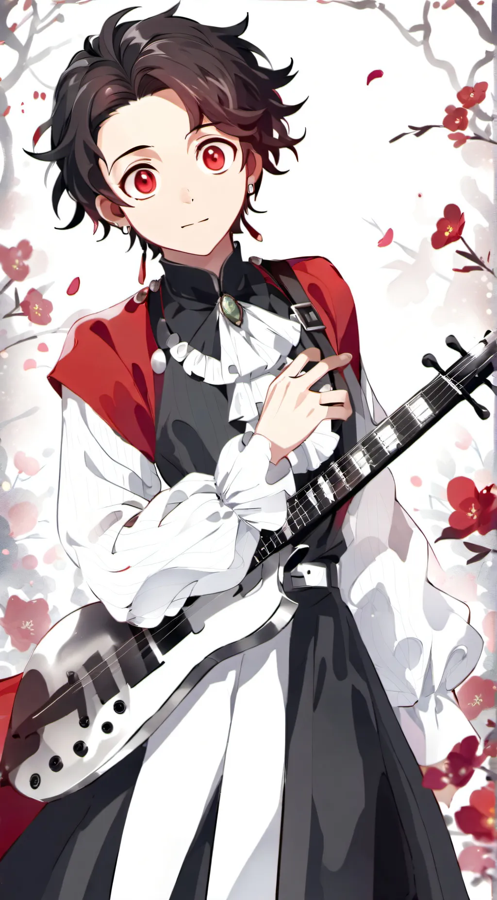 ai character: female tanjiro background