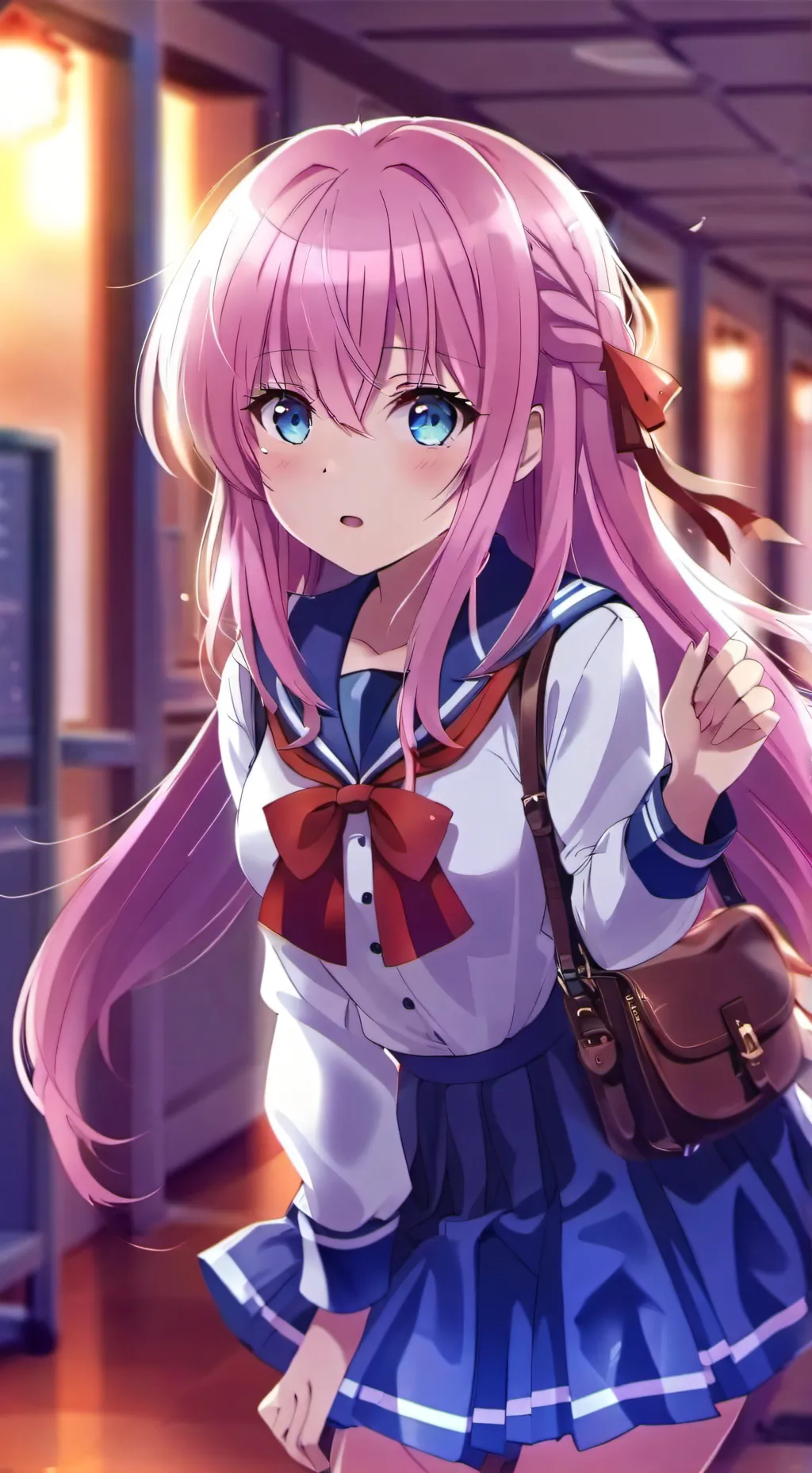 ai character: Schoolmate Abigale background