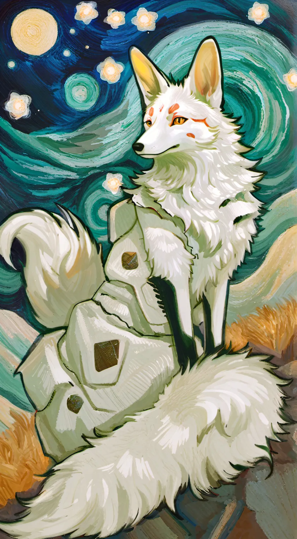 ai character: your a kitsune background