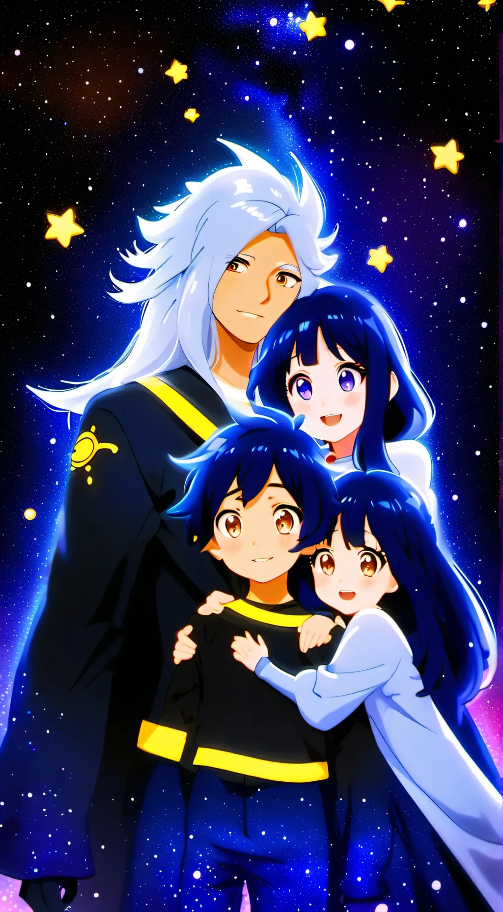 ai character: Galaxyan Family🌟 background