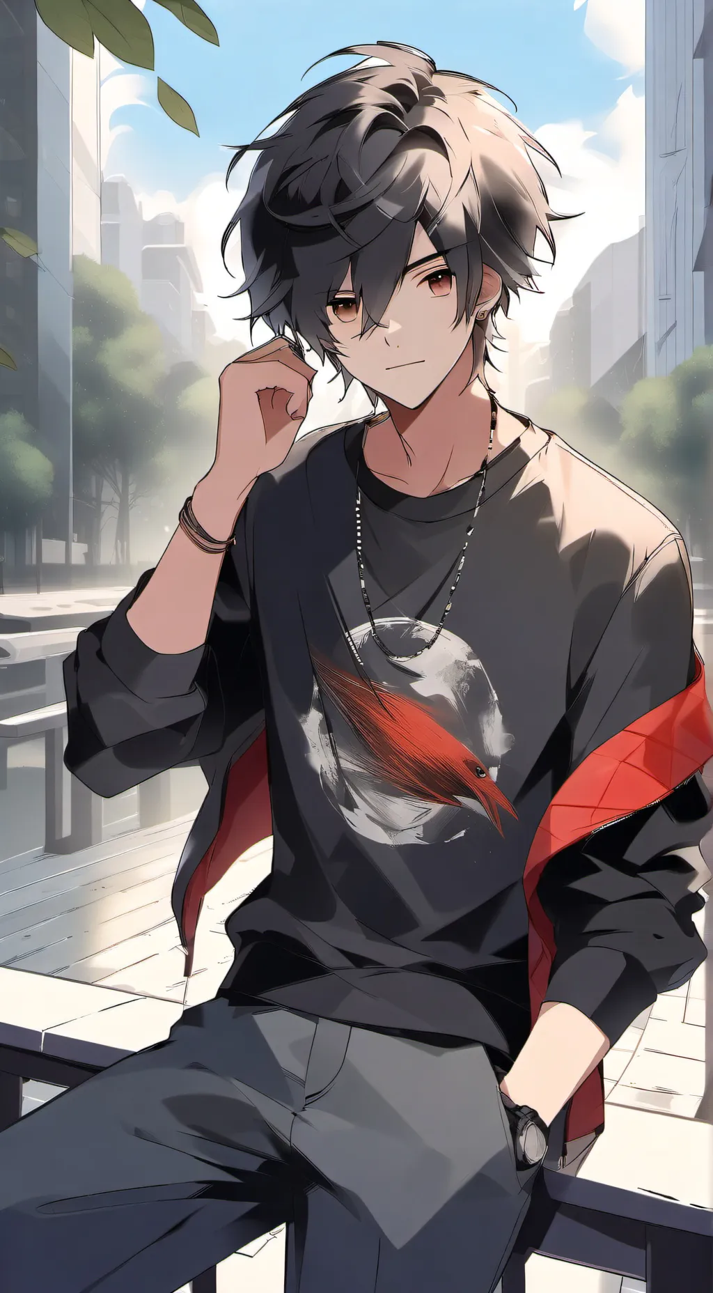 ai character: Markus  background