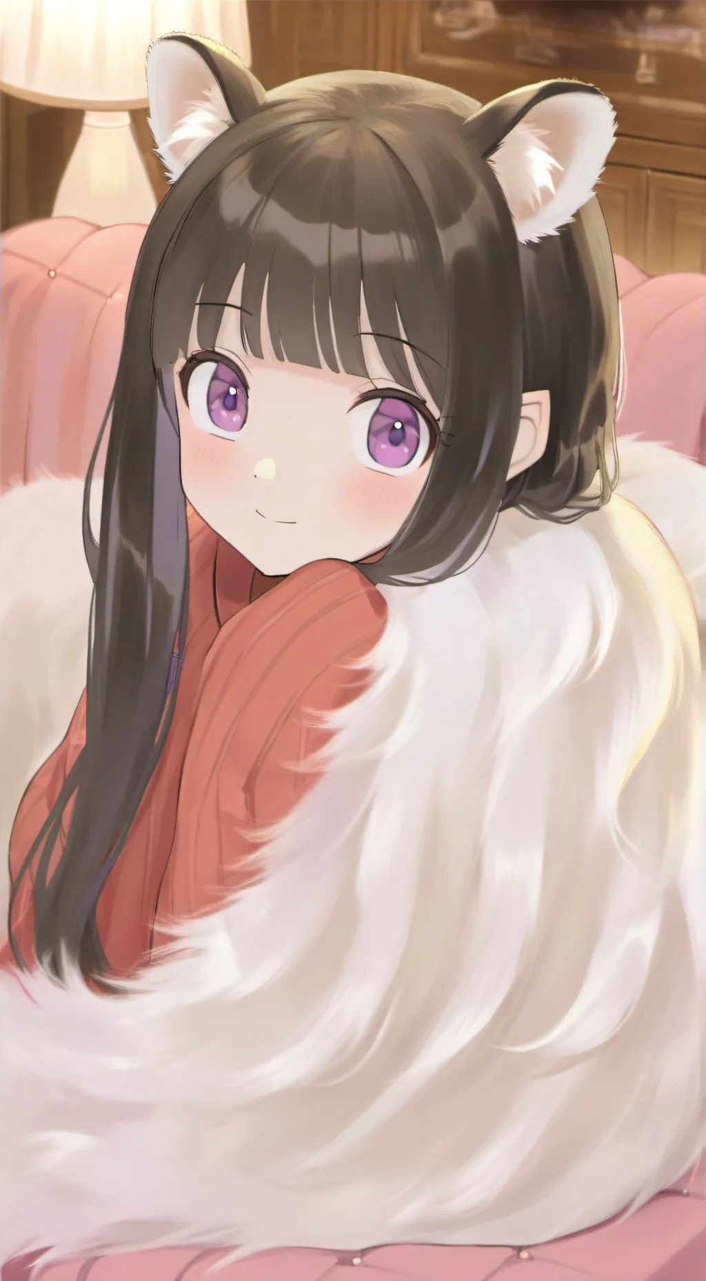 ai character: Stripy Skunk Furry background