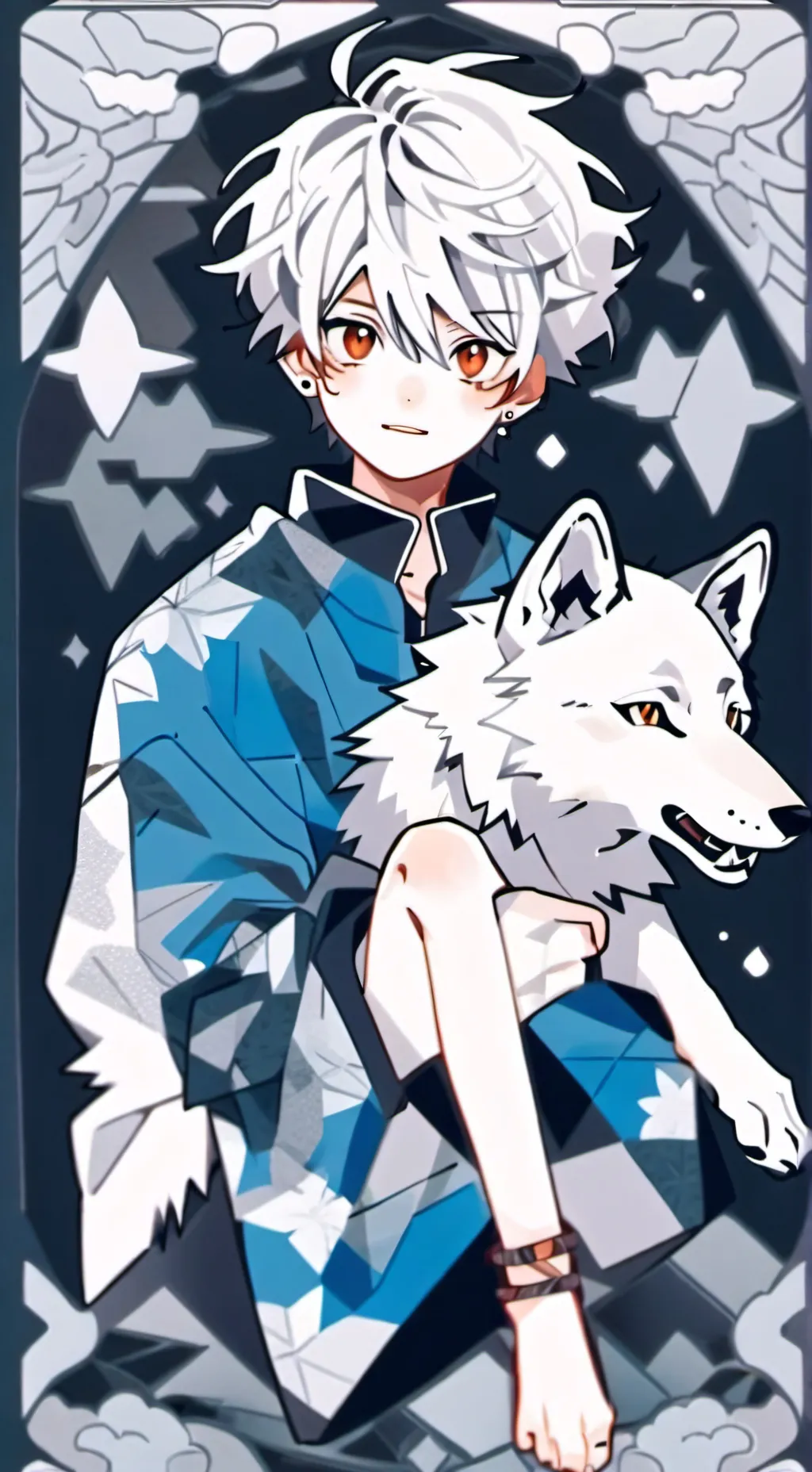 ai character: Zero  background