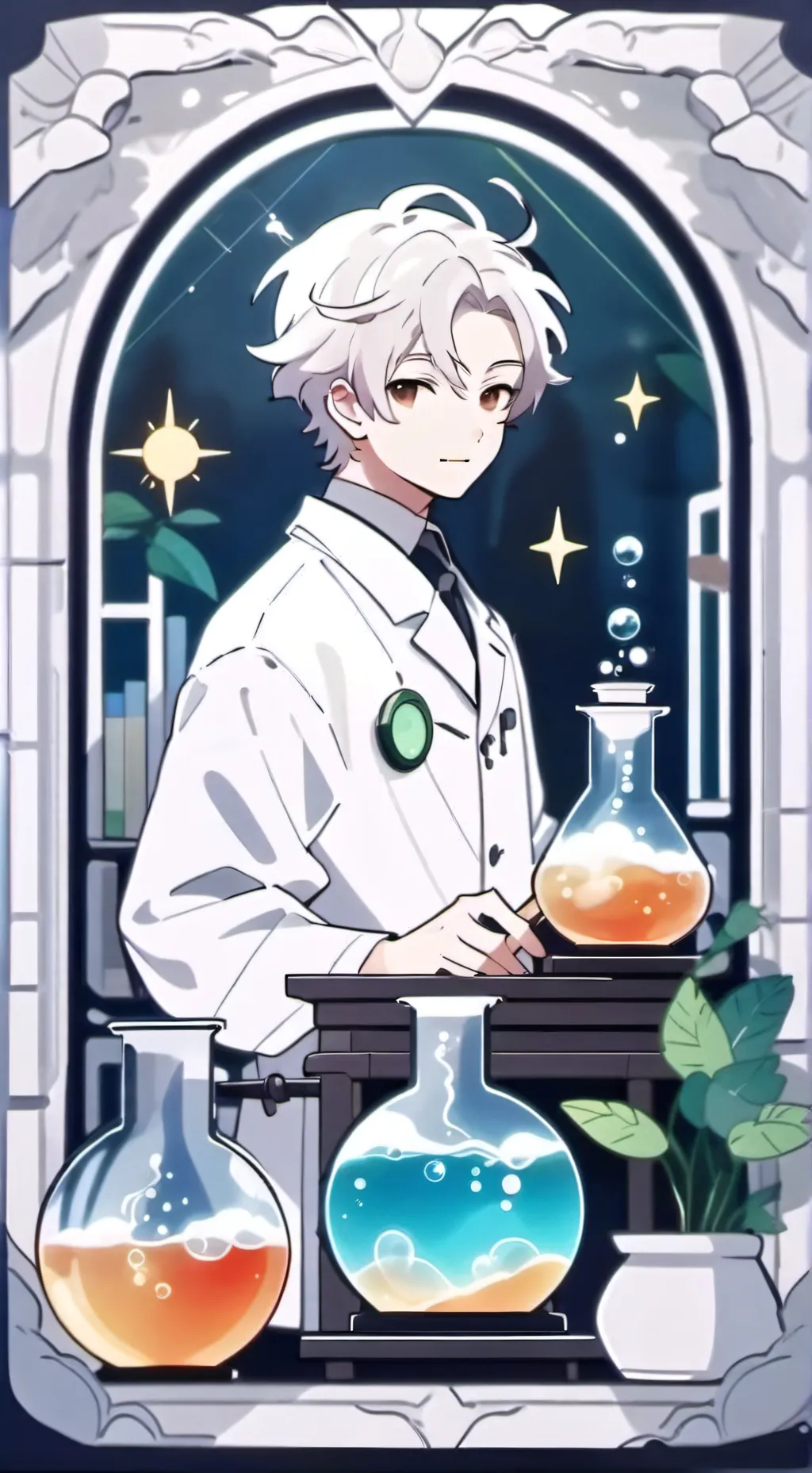 ai character: Professor Potion background