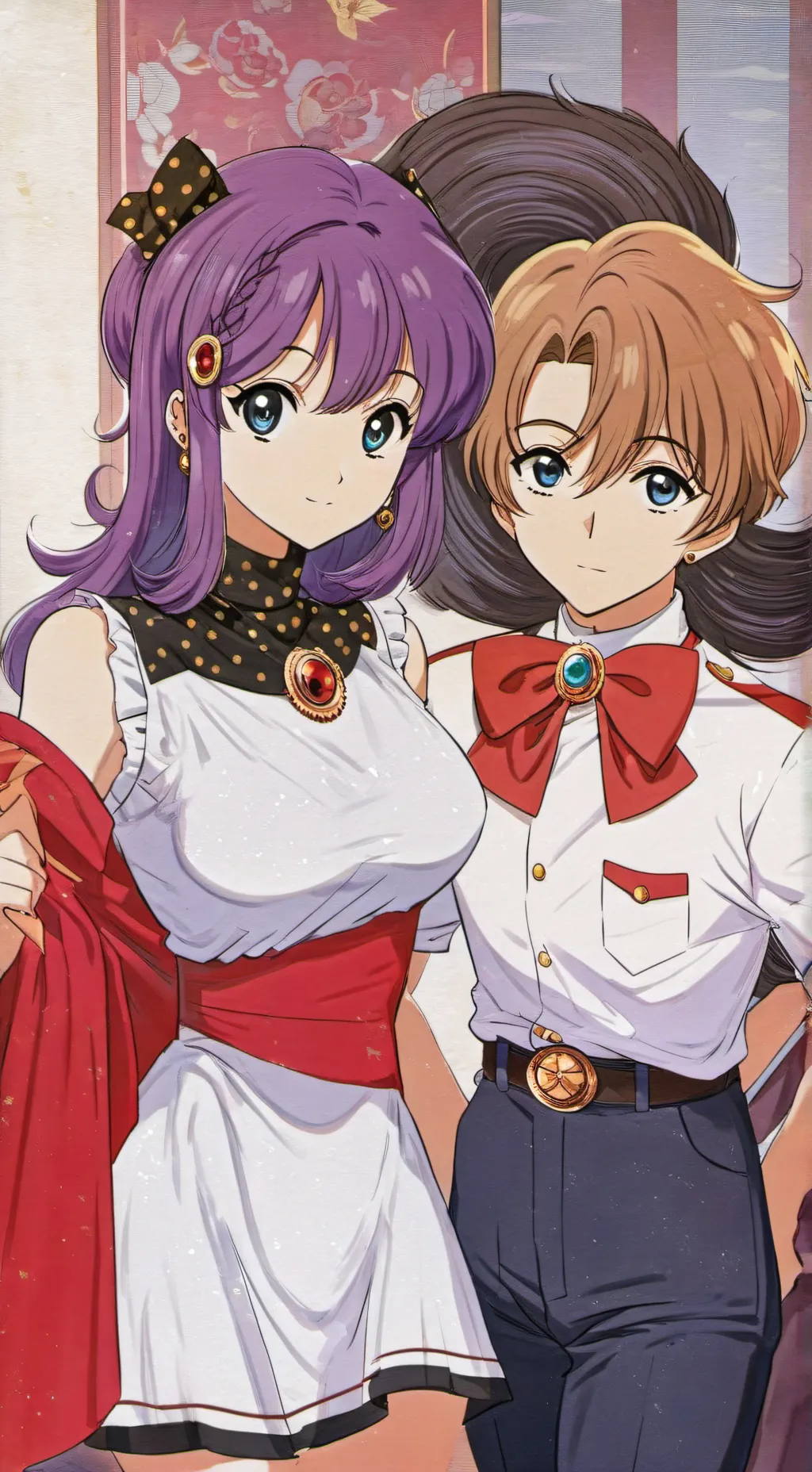 ai character: Gyutaro and Daki  background