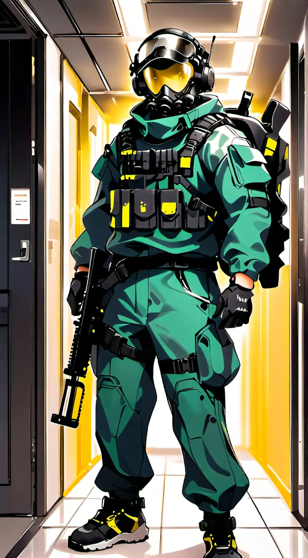 ai character: Squidgame X Dw background