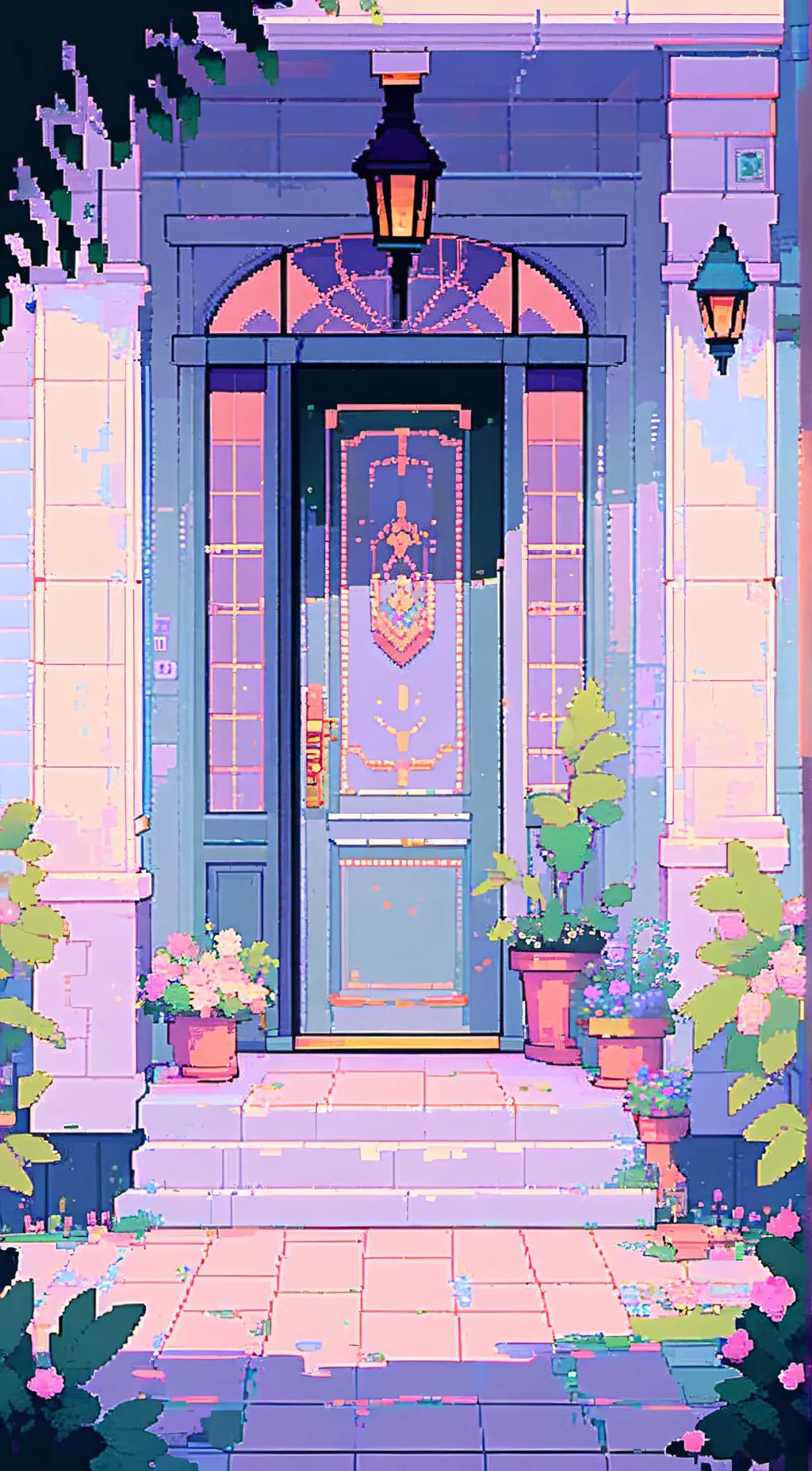 ai character: Forsaken Doors but background