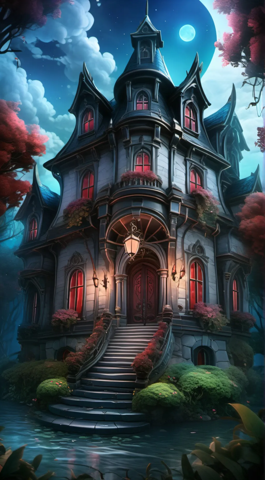 ai character: THIS IS HALLOWEEN- background