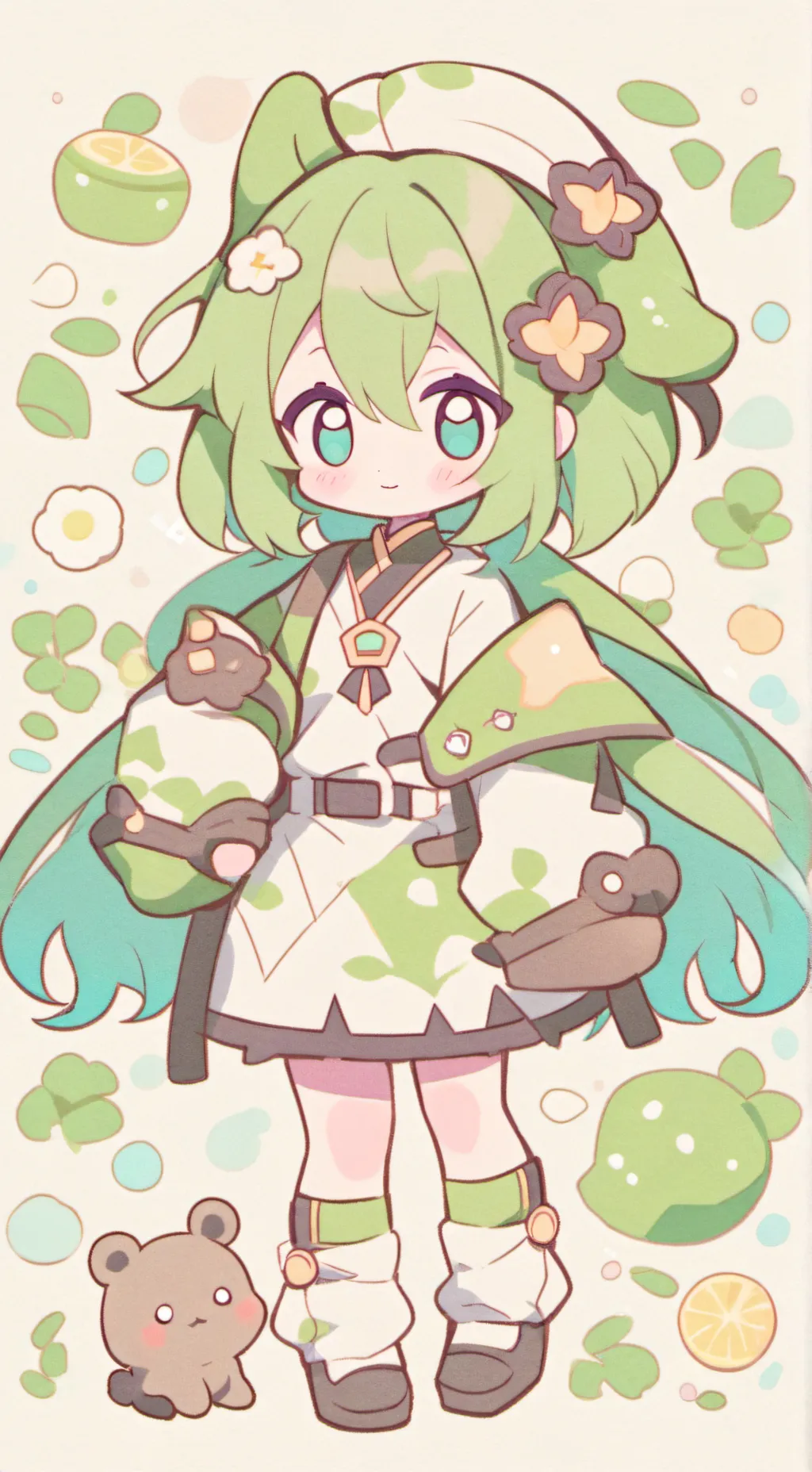 ai character: ur pomni lil sis background