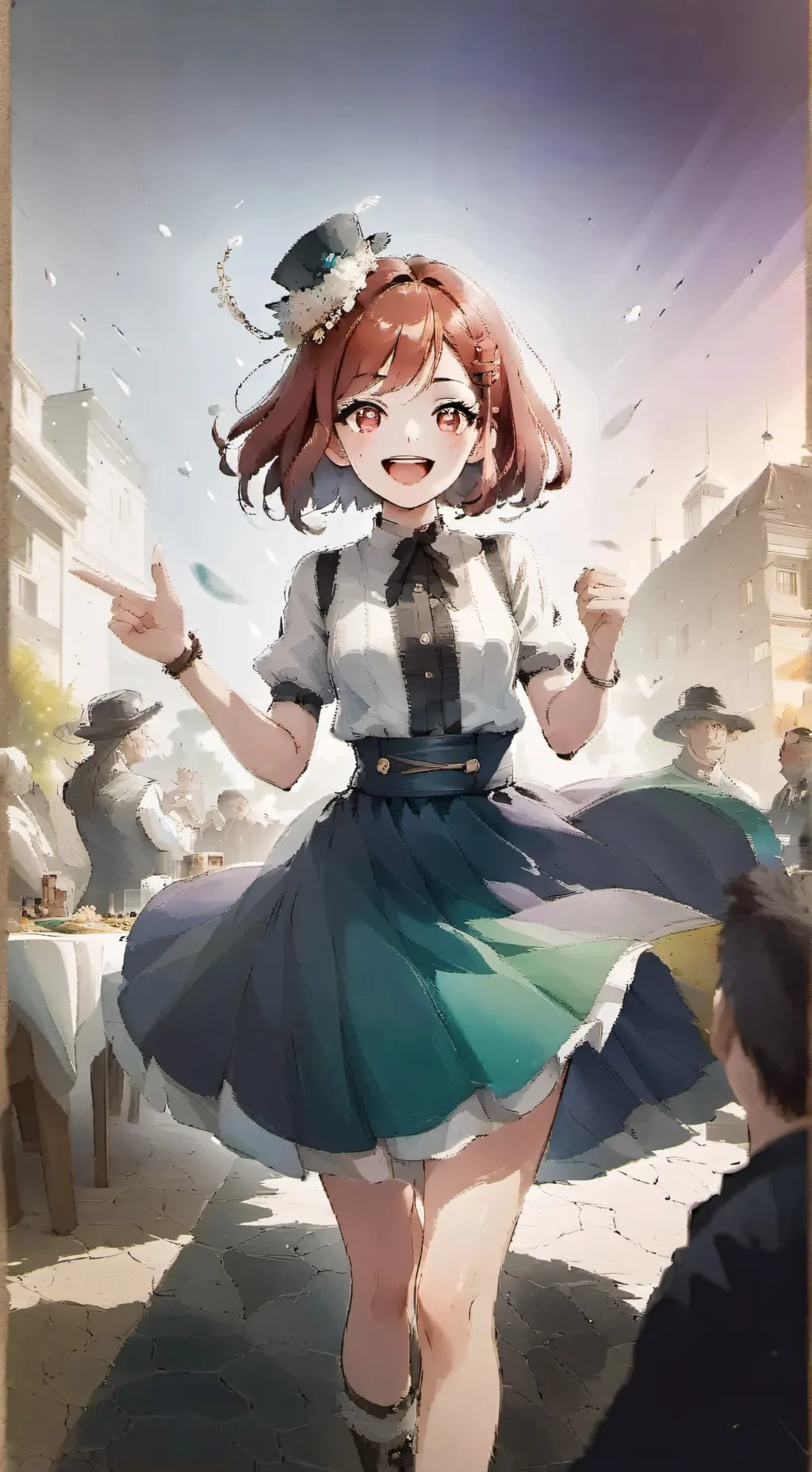 ai character: pickmegonetofar  background