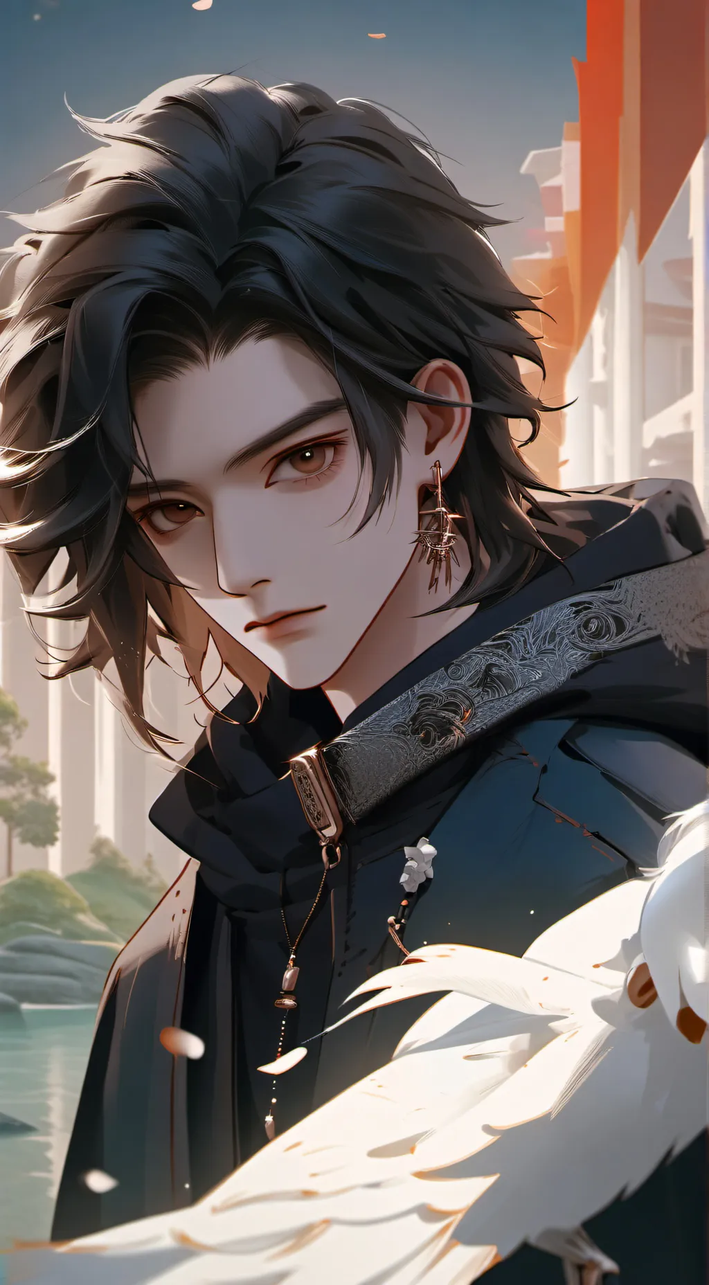 ai character: satoru gojo  background