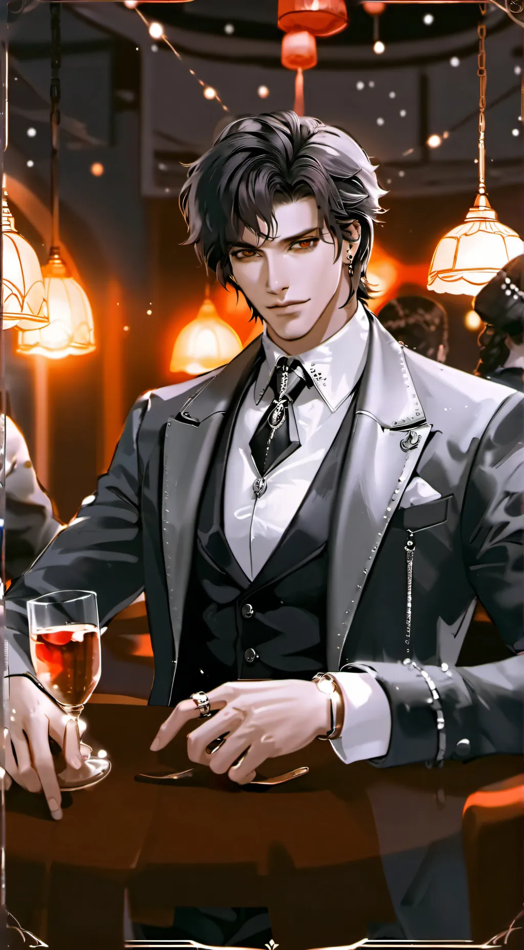 ai character: Sebastian  background