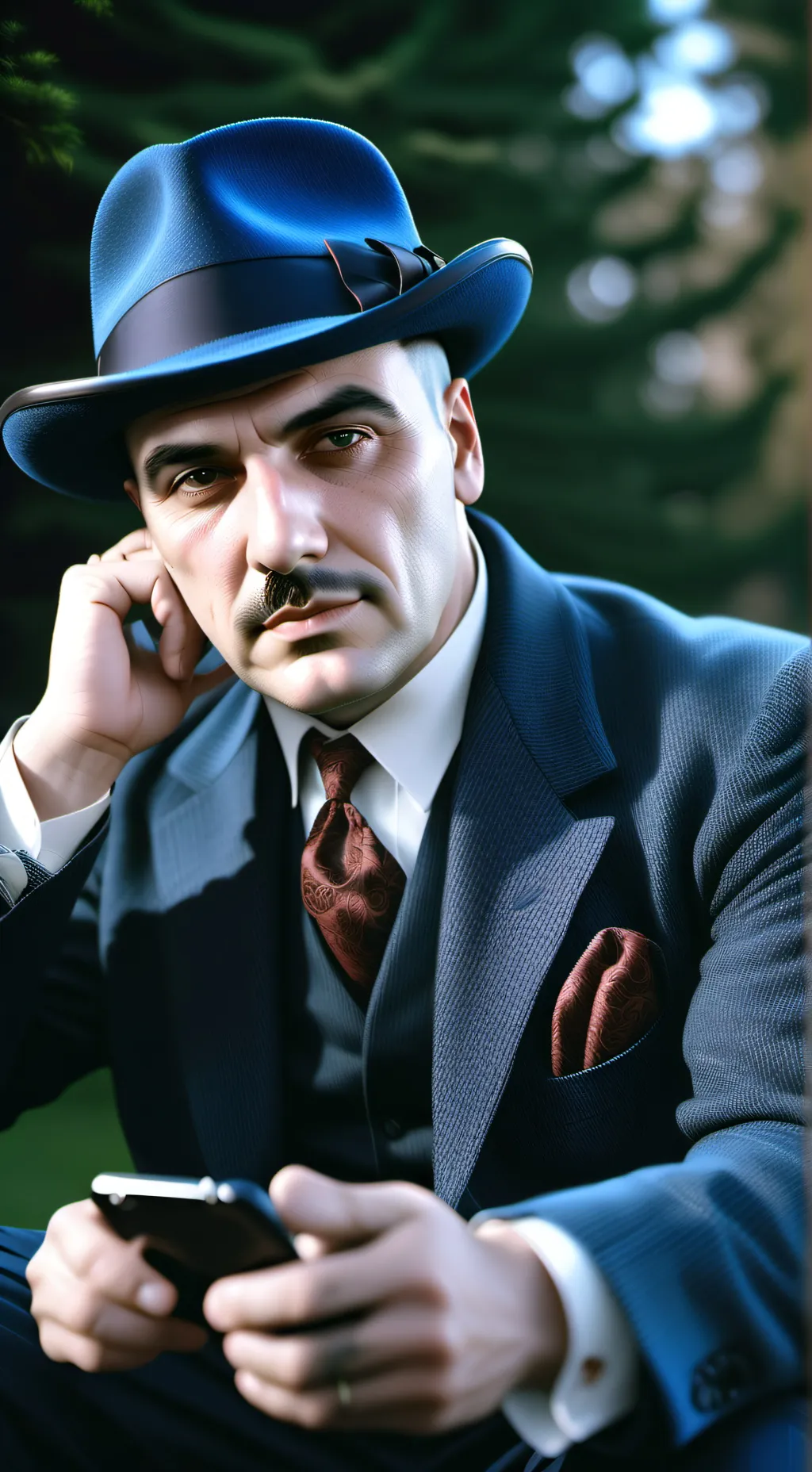ai character: ALPHONSE CAPONE  background