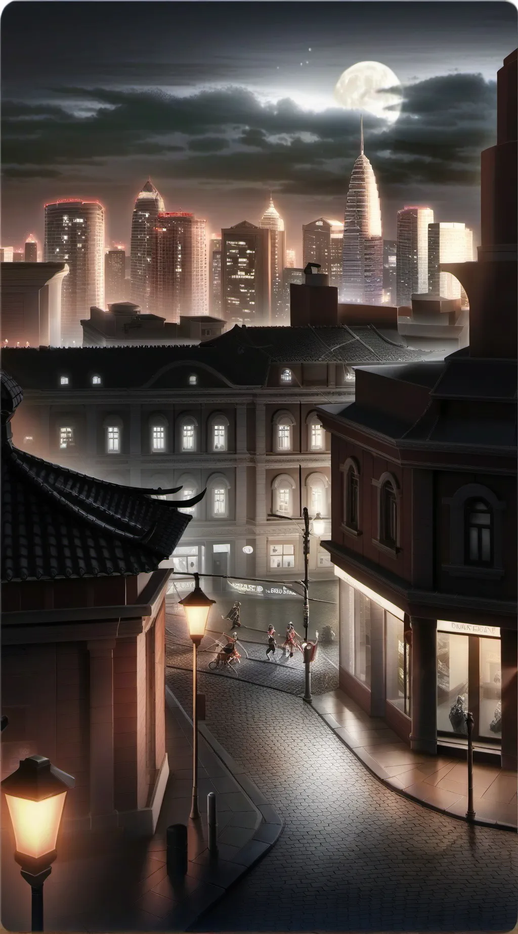 ai character: insert good title background