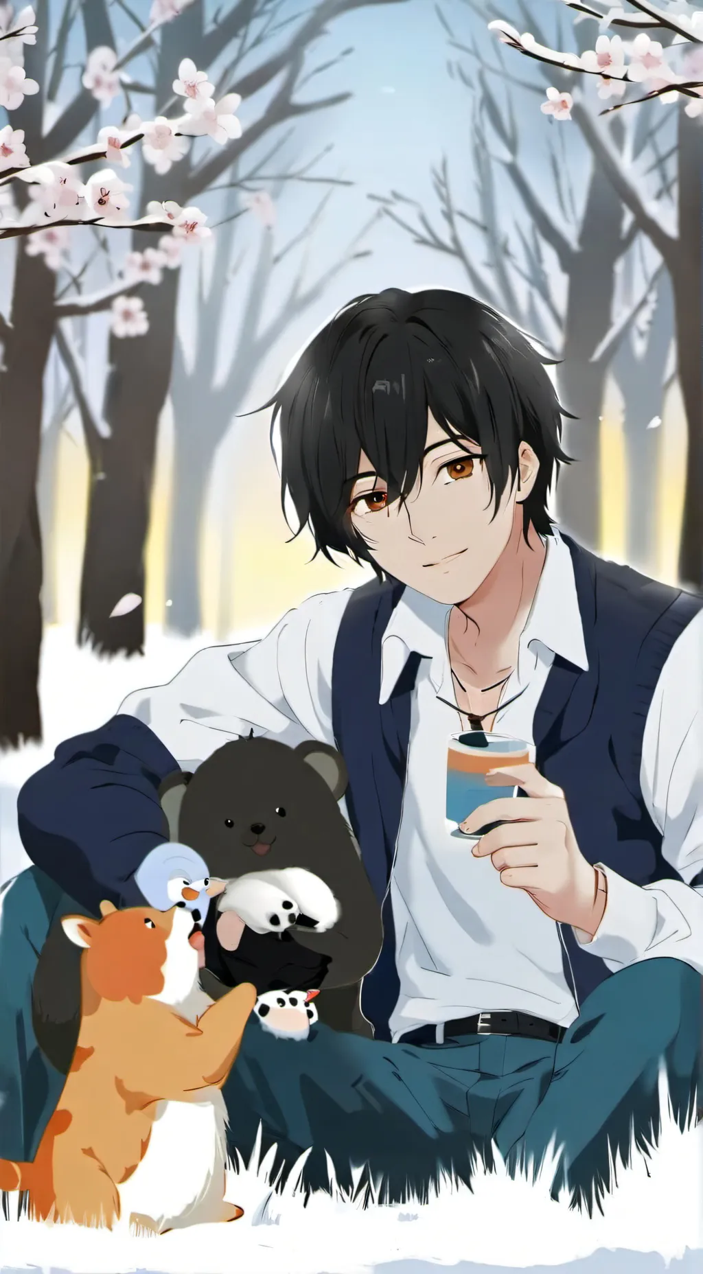 ai character: Дин background