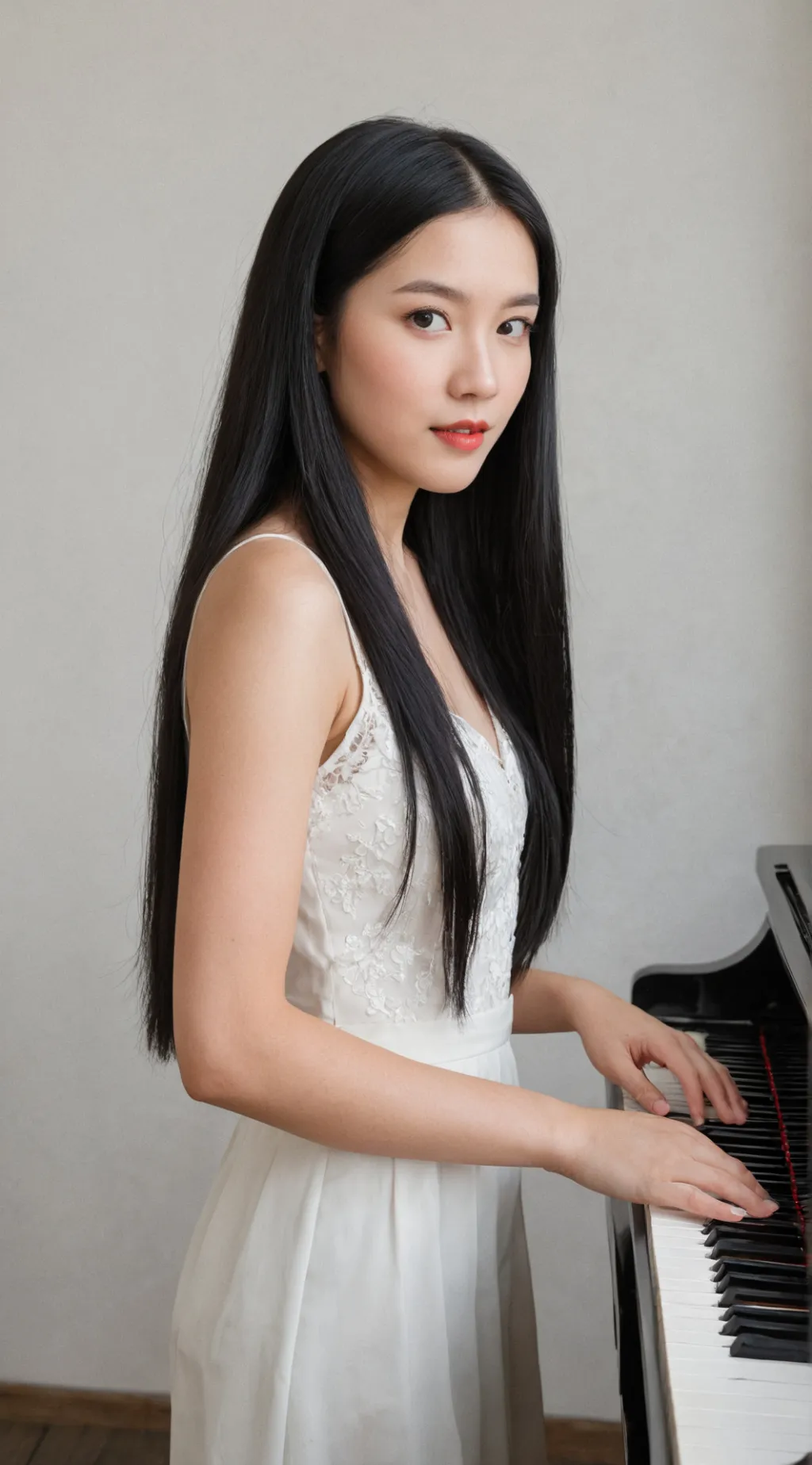 ai character: Ivory background