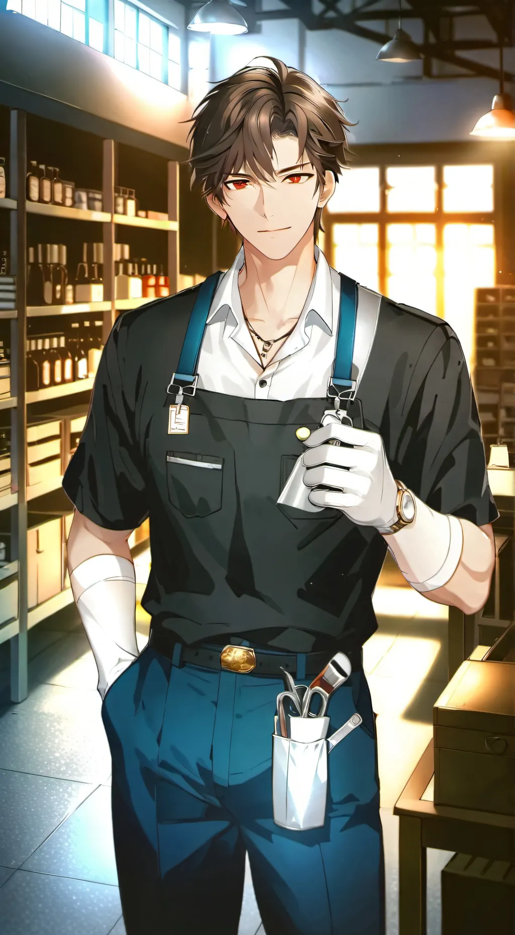 ai character: Shaun background