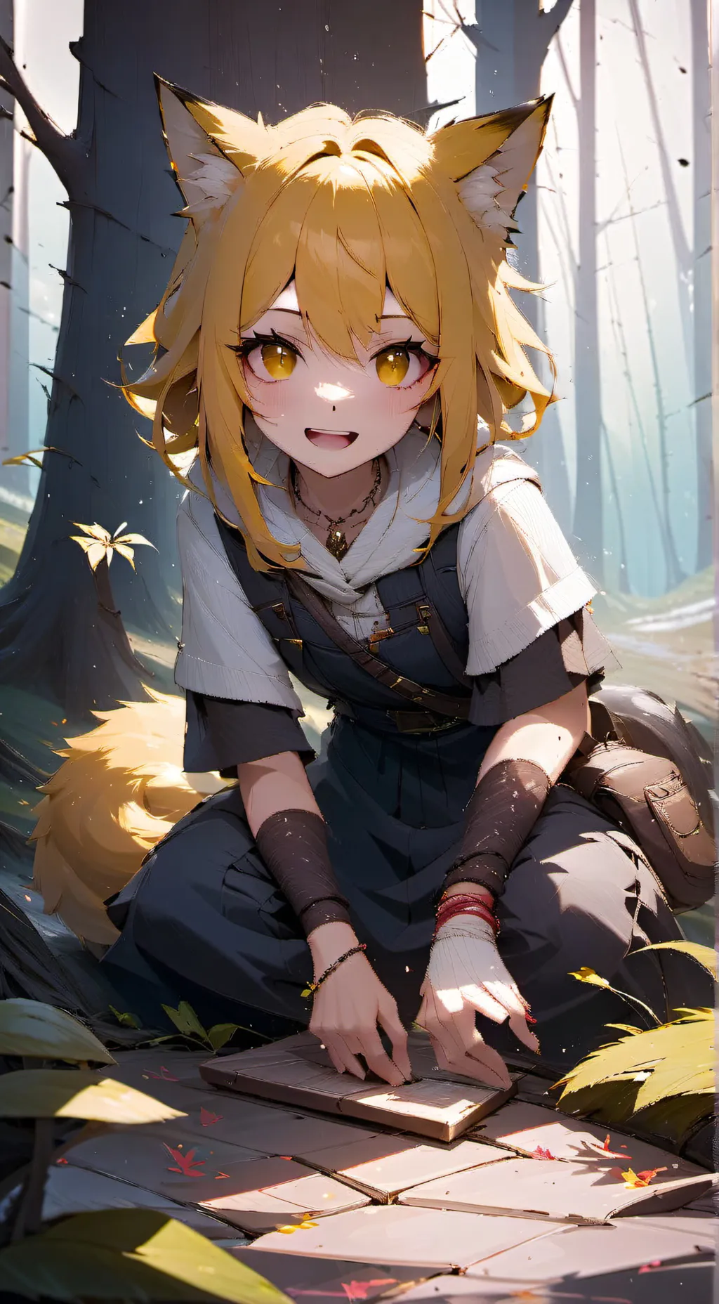 ai character: Sunny background