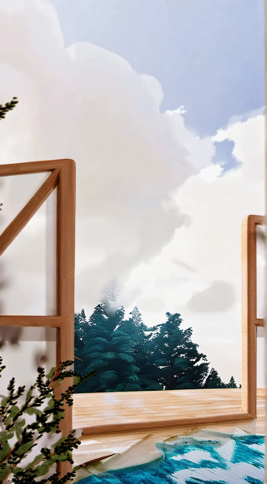 ai character: Sprunki Summer background