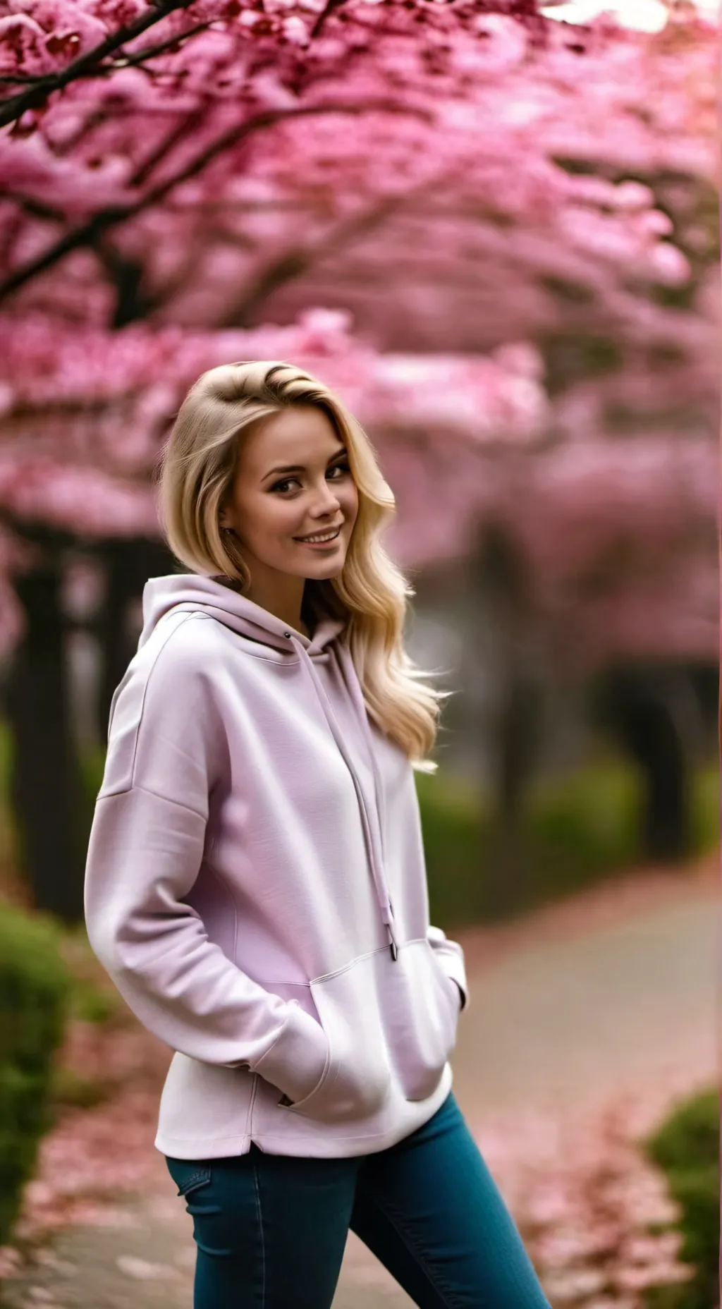 ai character: Sakura background