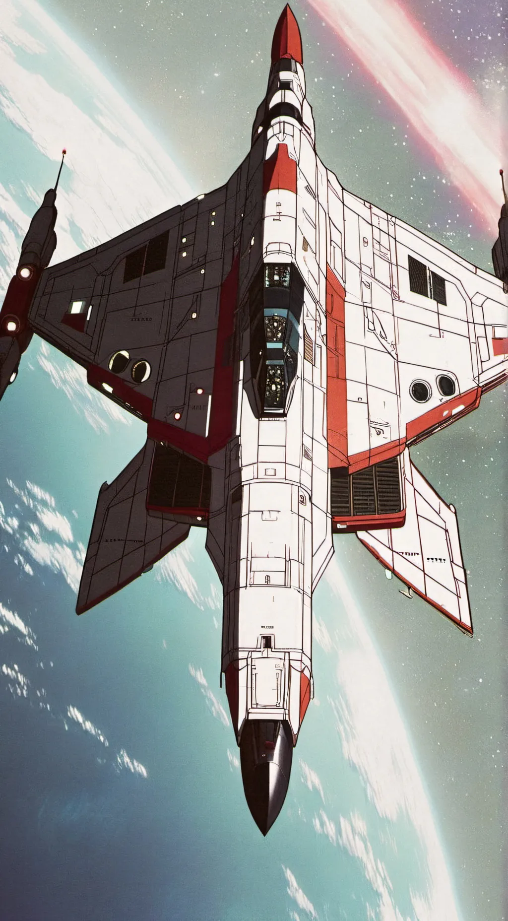 ai character: Space crash background