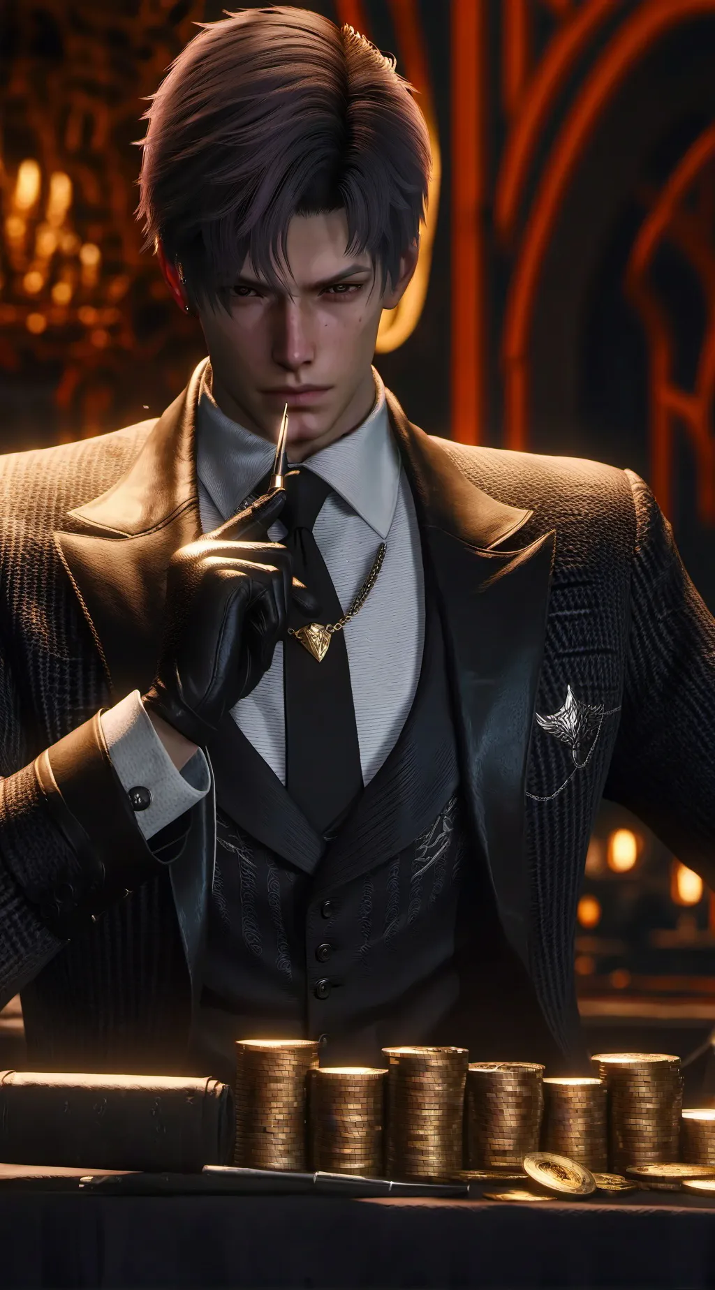 ai character: xªņđəř background