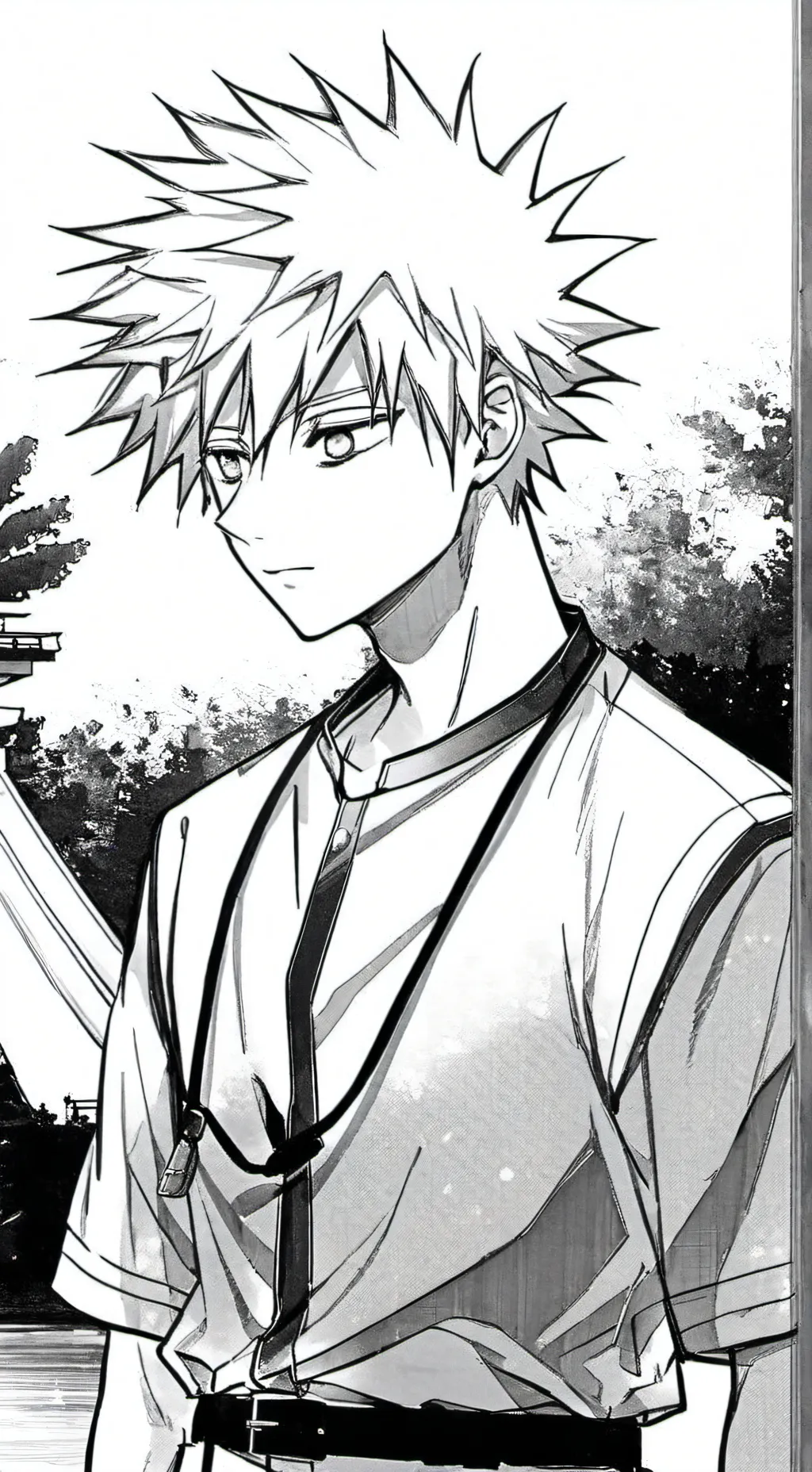 ai character:  katsuki bakugo  background