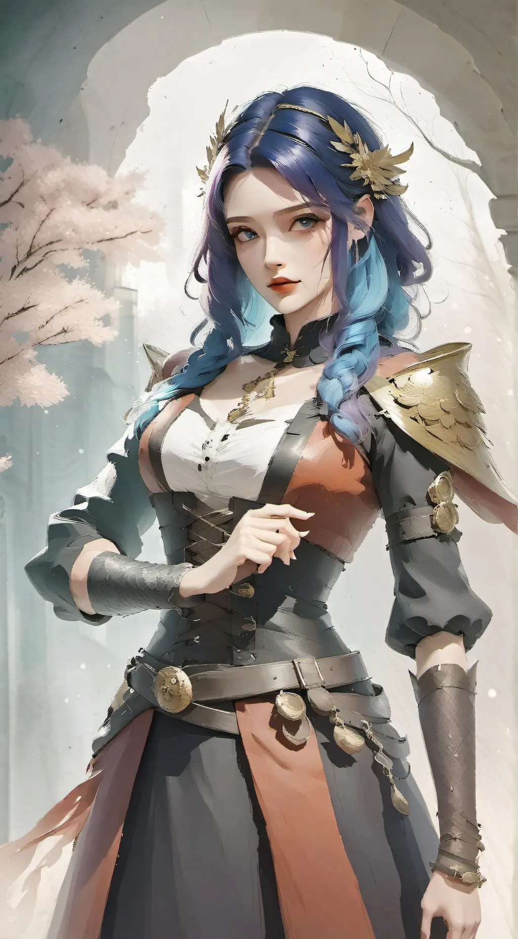 ai character: Winter background