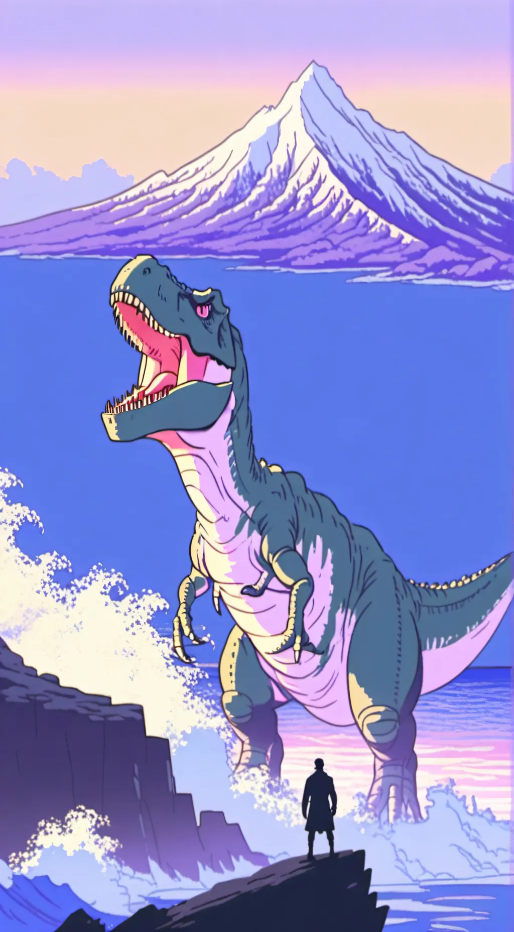 ai character: Jurassic World  background