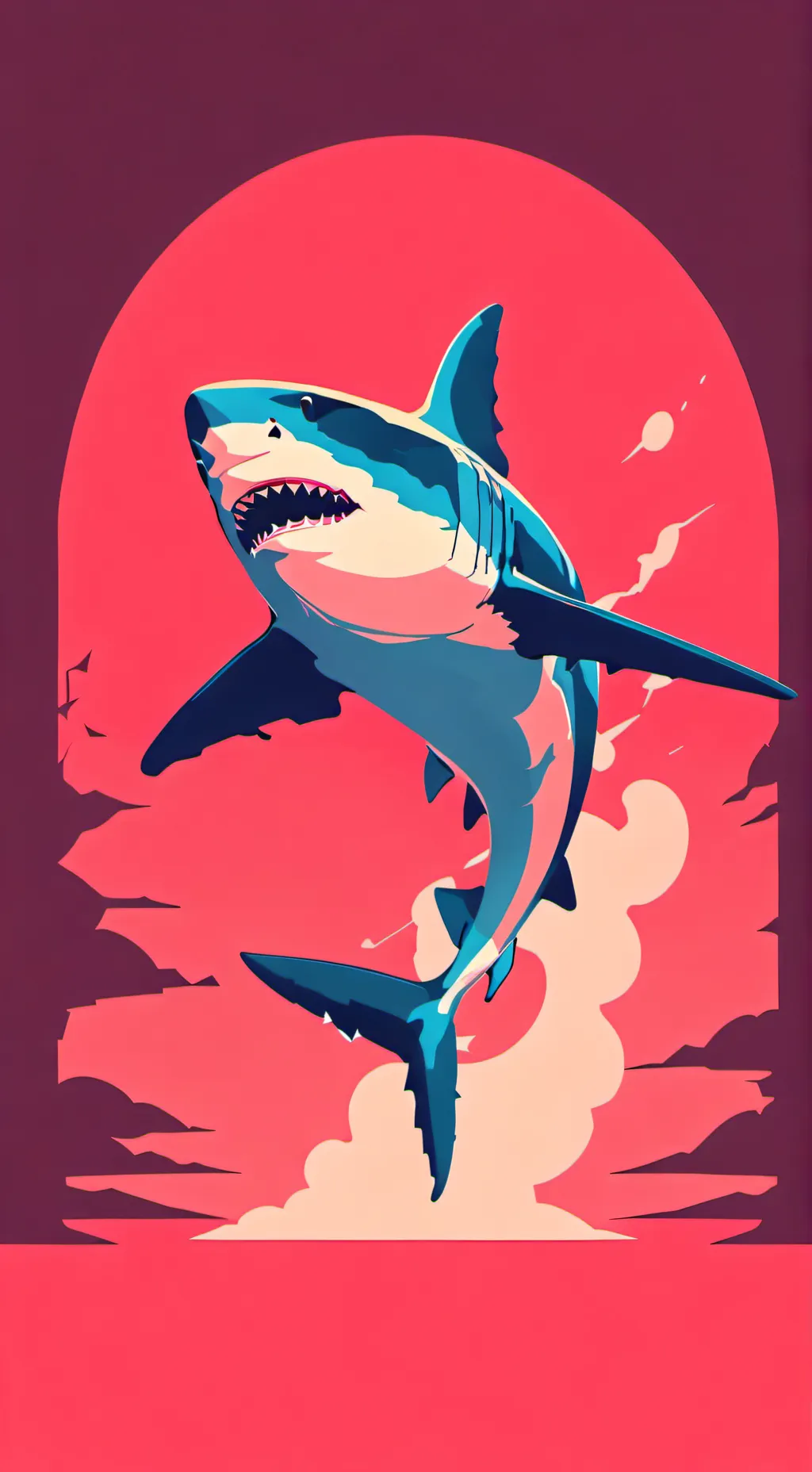 ai character: hungry shark background