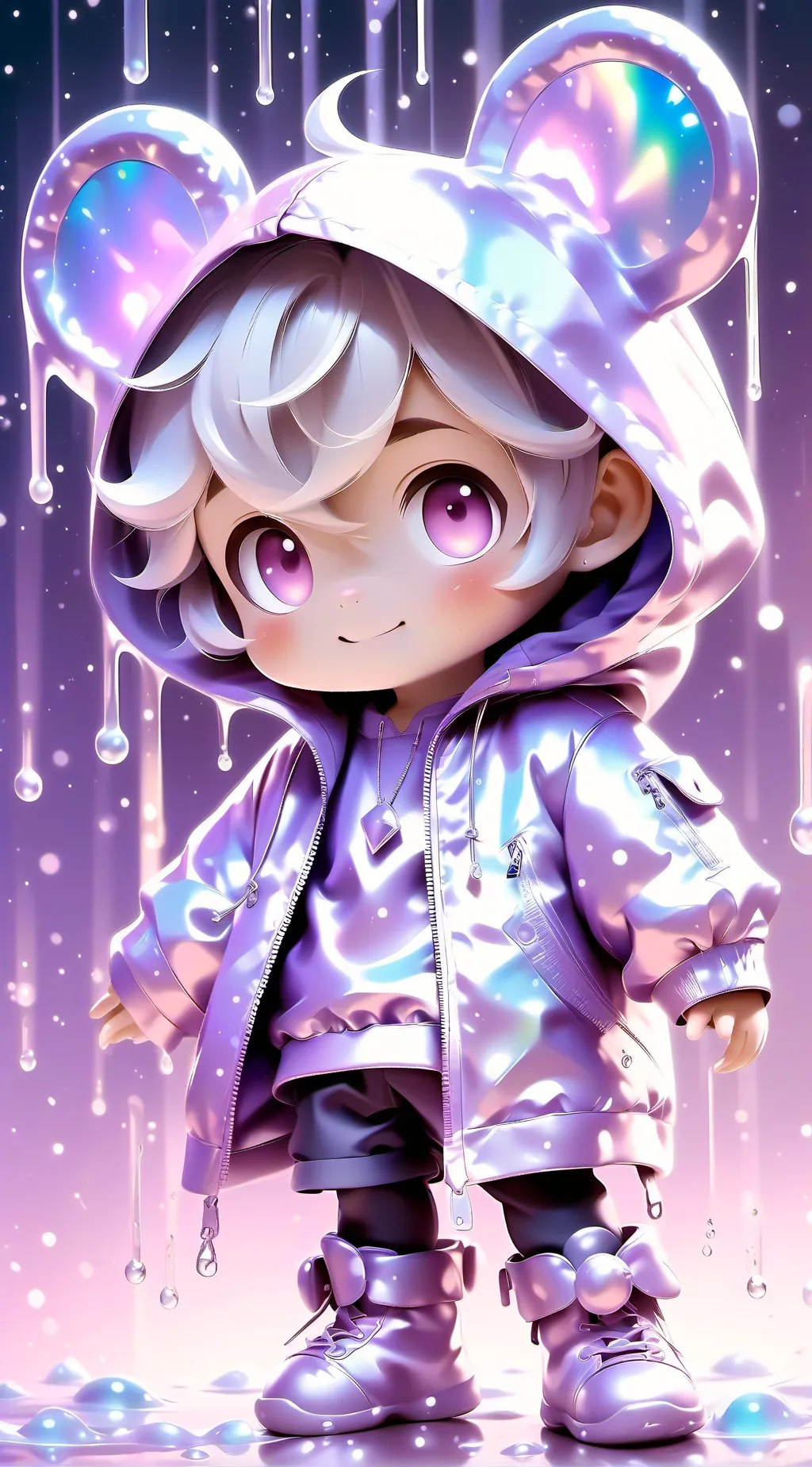 ai character: Sprunki cute baby background