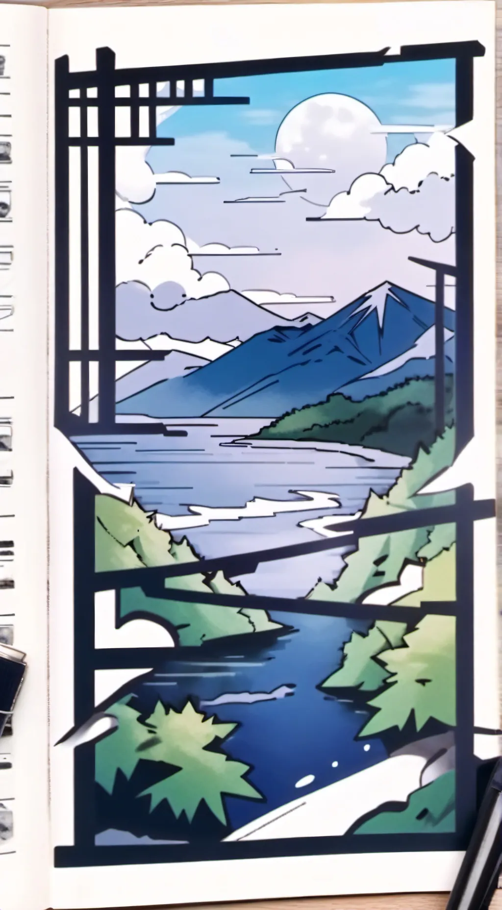 ai character: mha back to school background