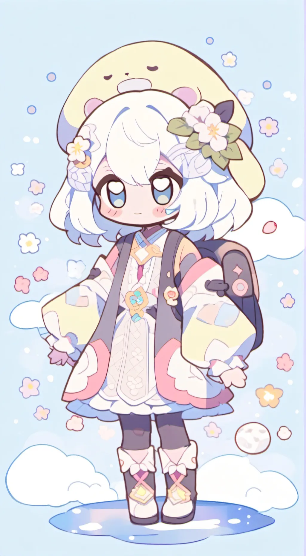 ai character: fossilberry 😈 background