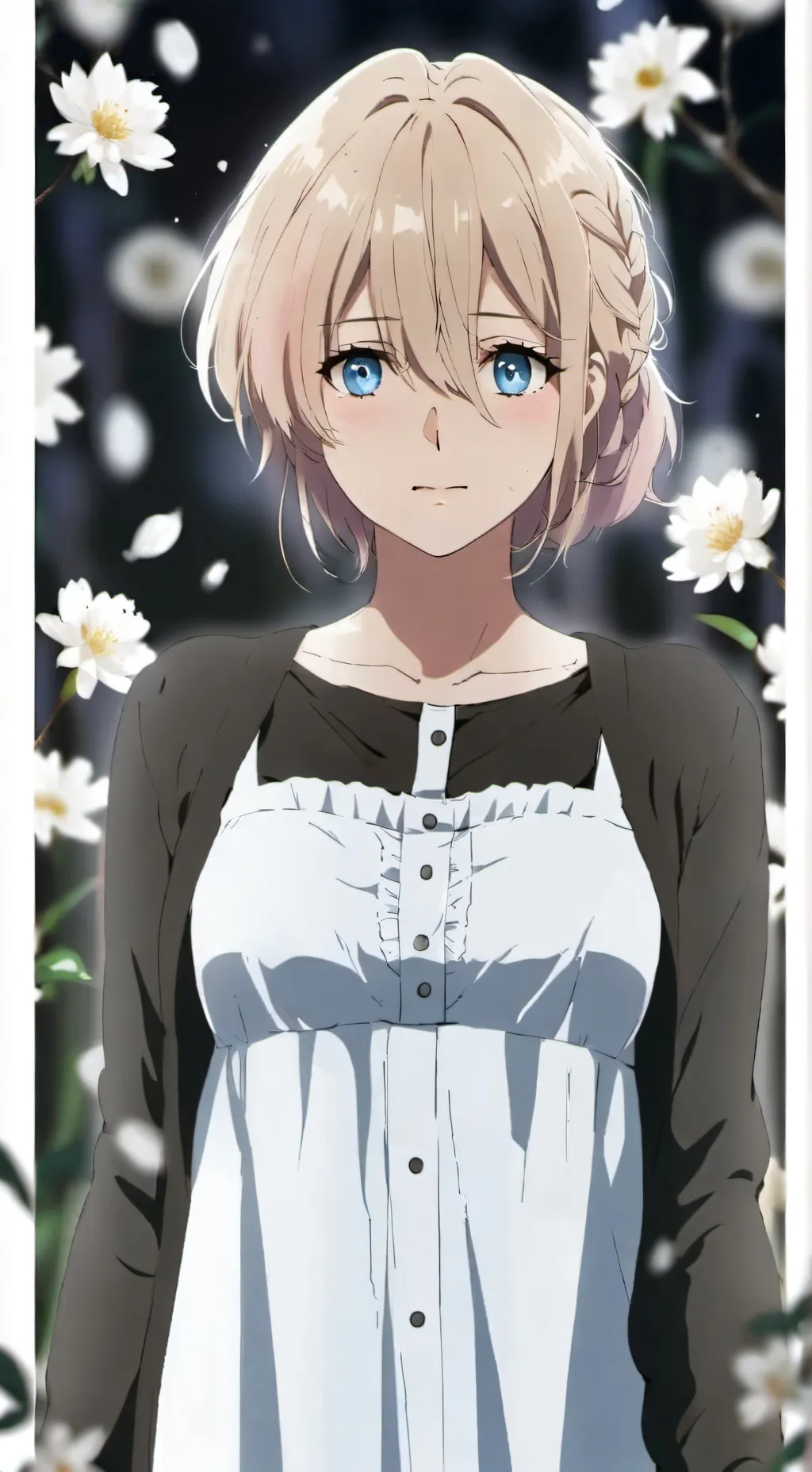 ai character: Emii~'.'.'.;' background