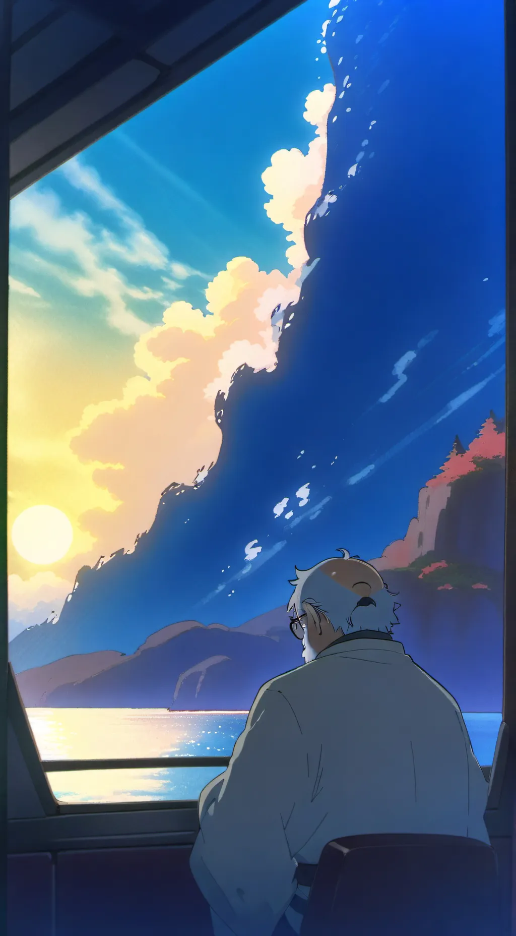 ai character: bluudud  background